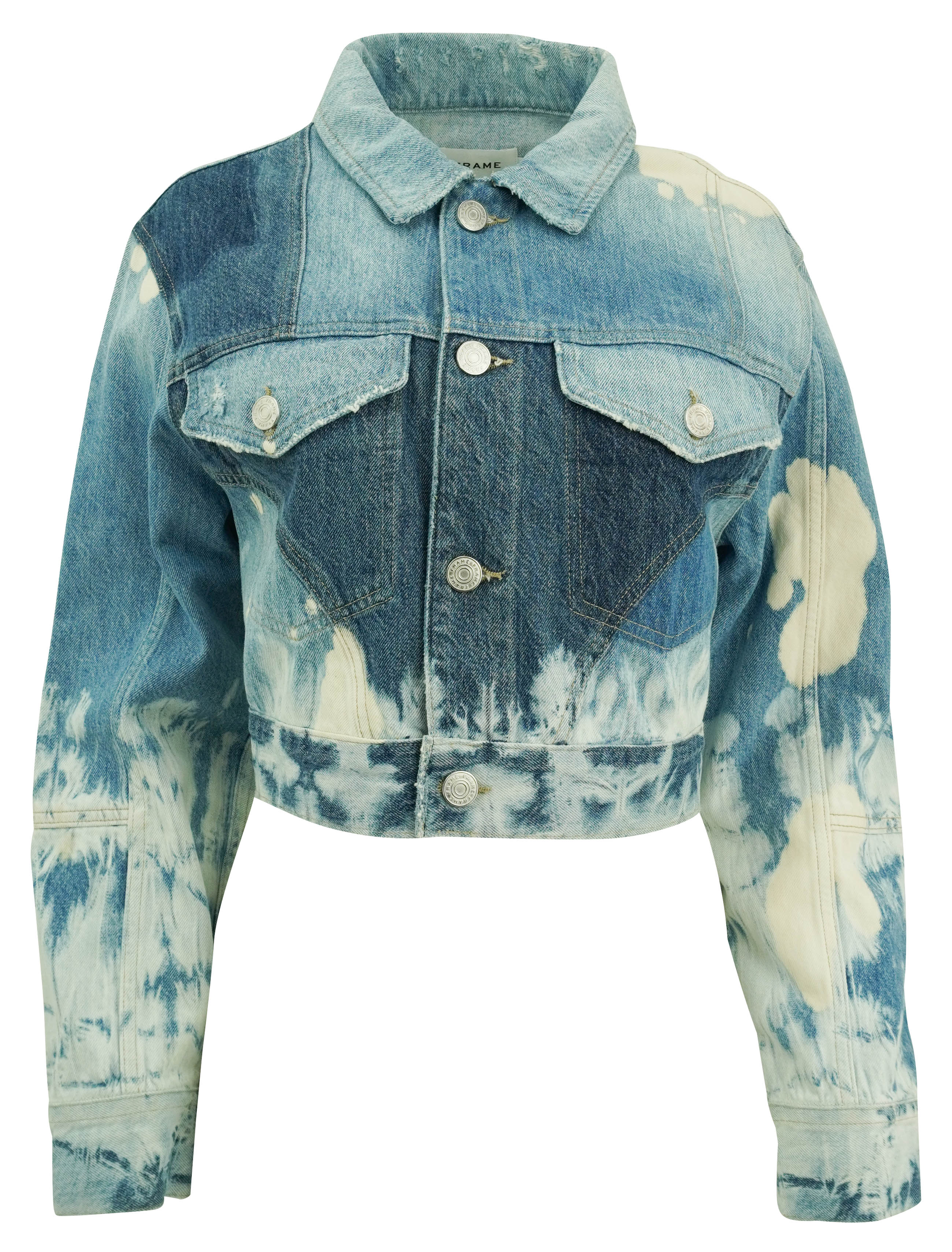 Frame Cropped Jacket in Fresco