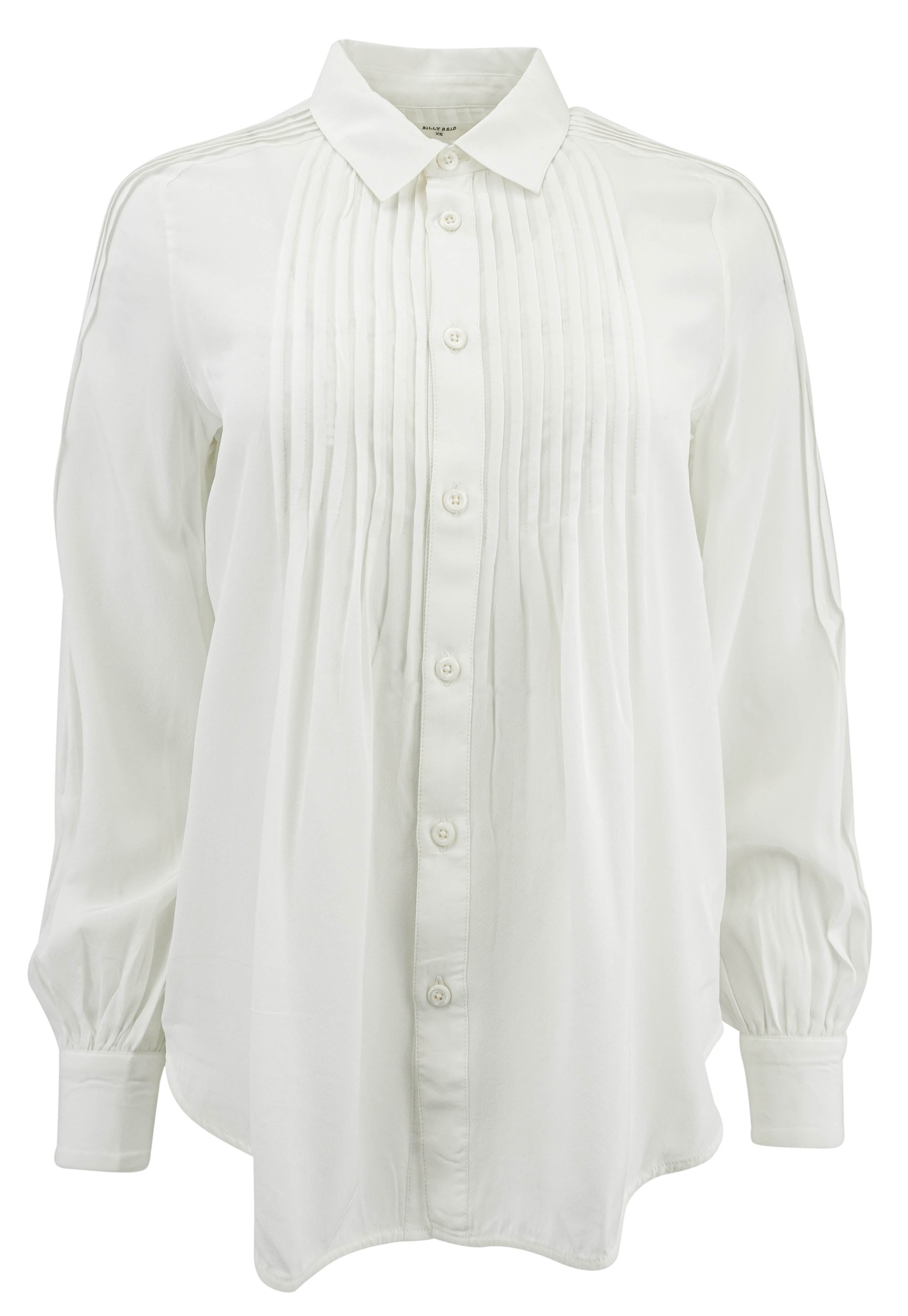Billy Reid Pintuck Blouse in White