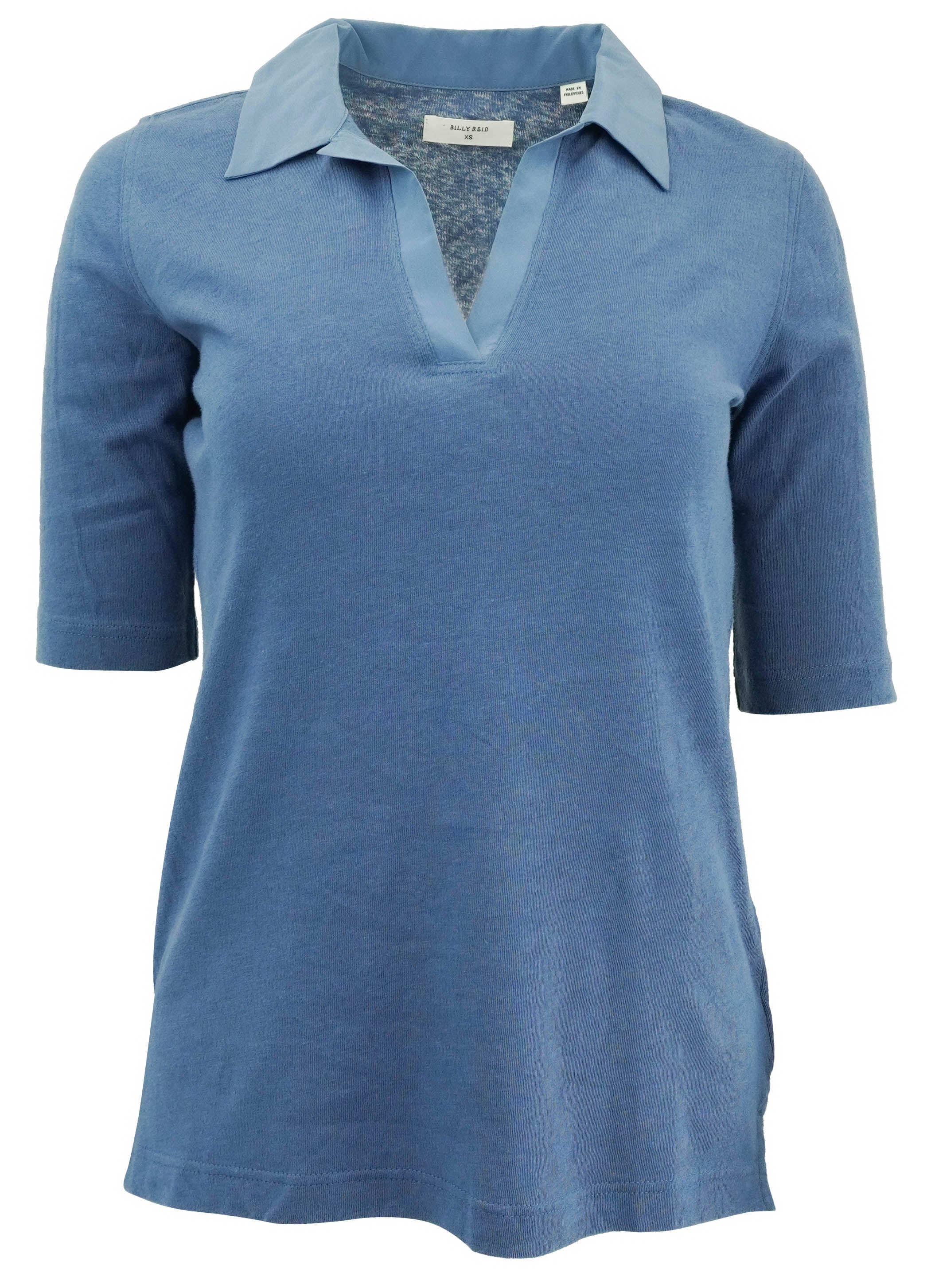Billy Reid Polo Shirt in Steel Blue