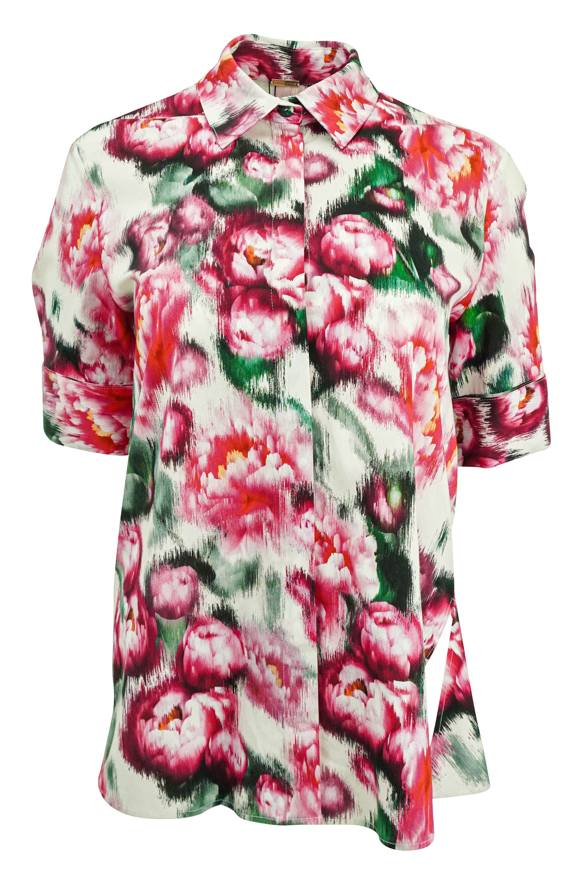 Adam Lippes Trapeze Top in Pink Floral