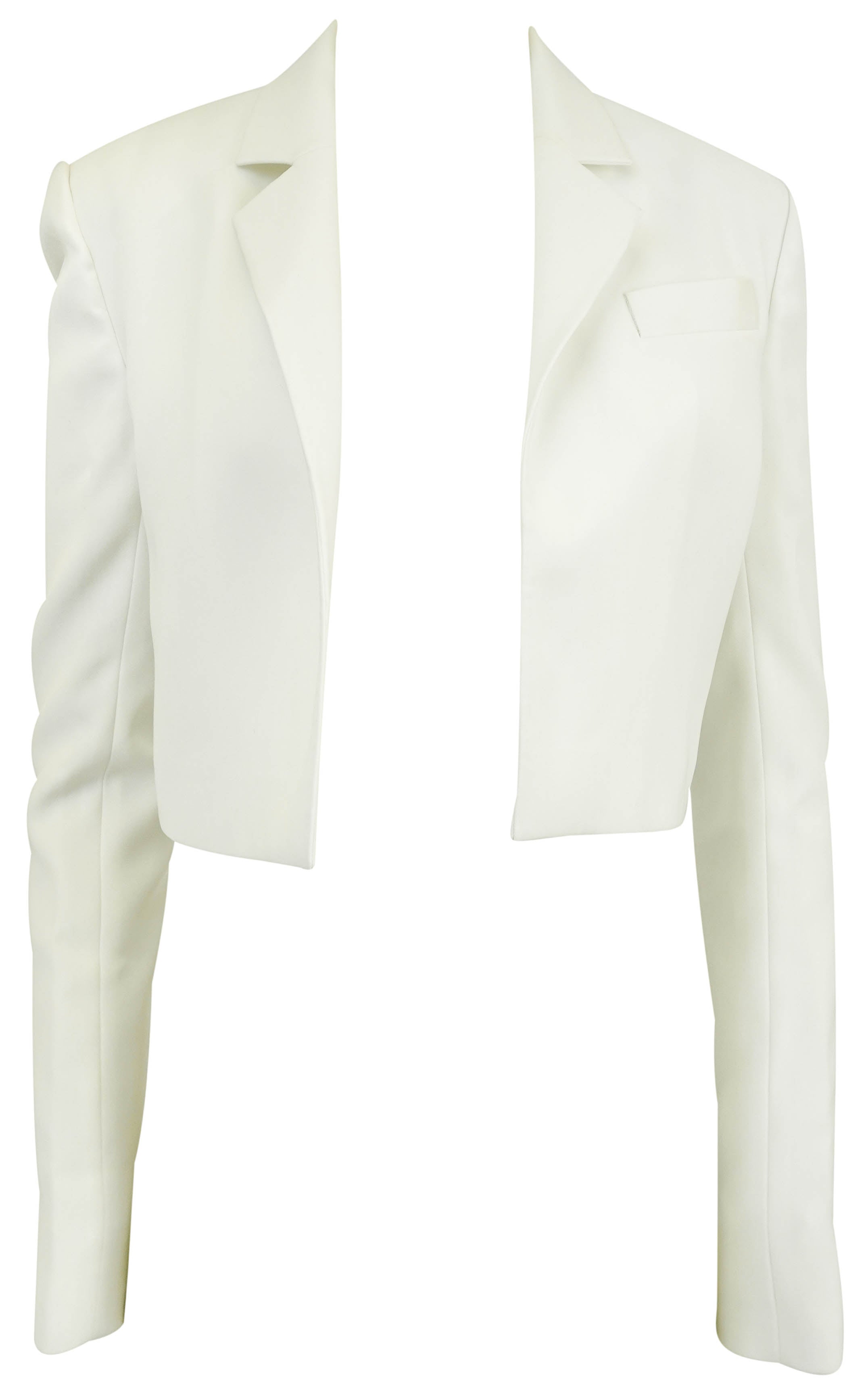 Ilá Bridal Luna Crop Blazer in White