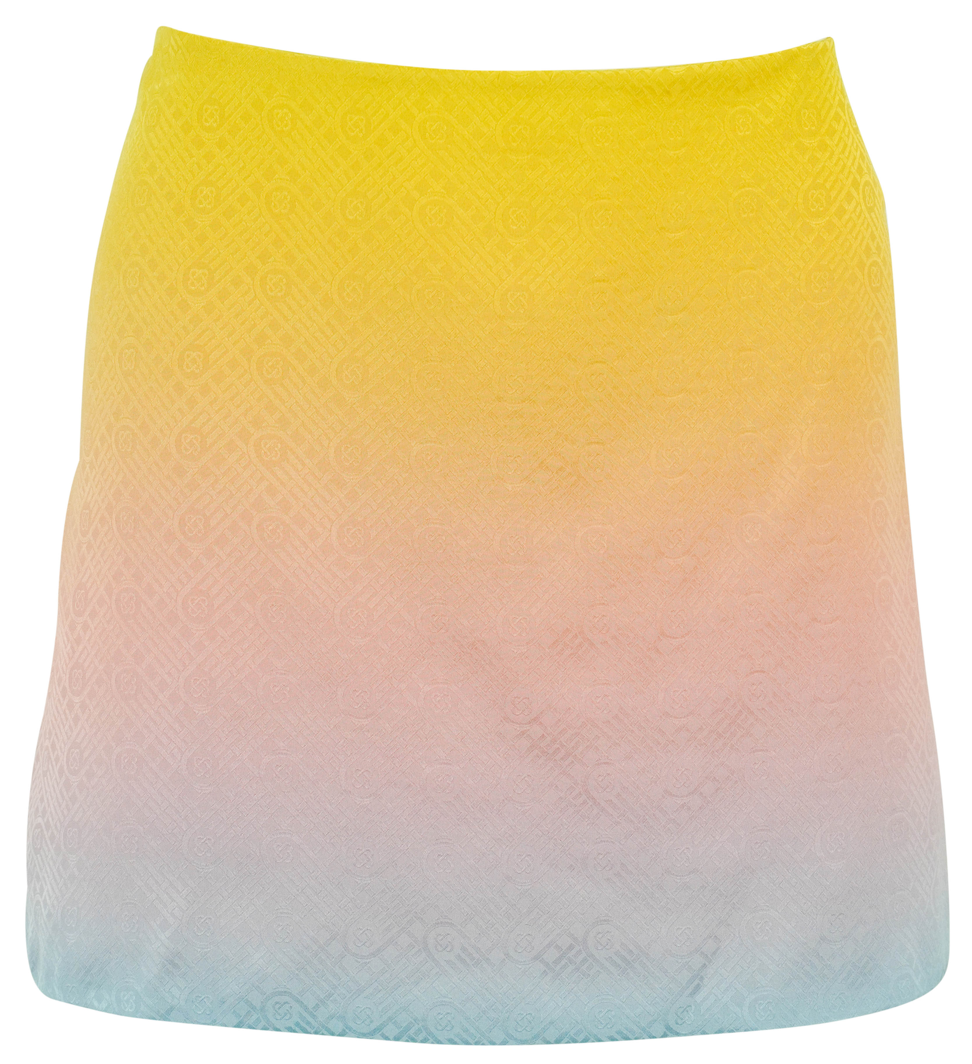 Casablanca Printed Mini Skirt in Pastel Gradient