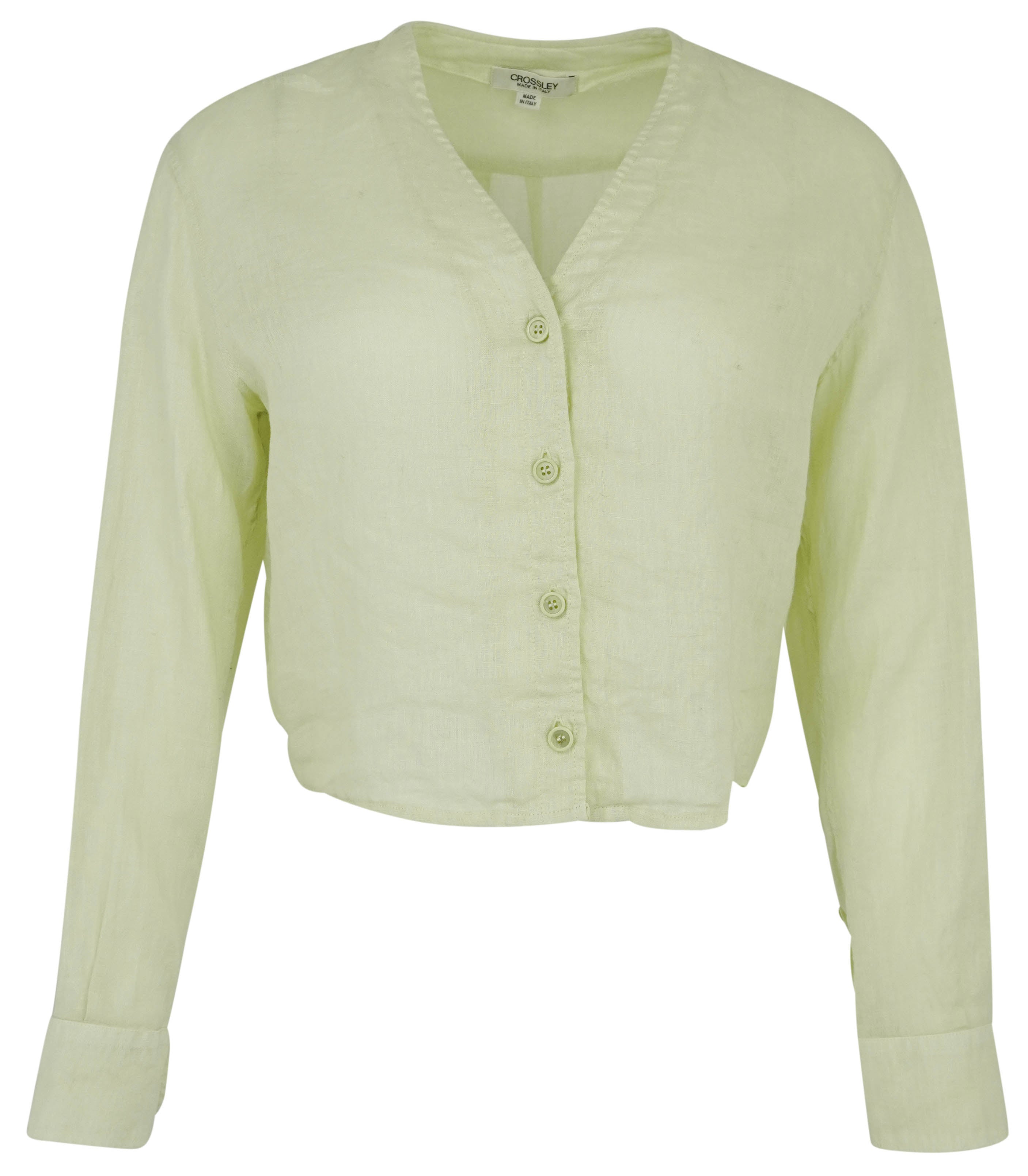 Crossley Linen Blouse in Green Tea 1 Crossley Linen Blouse in Green Tea
