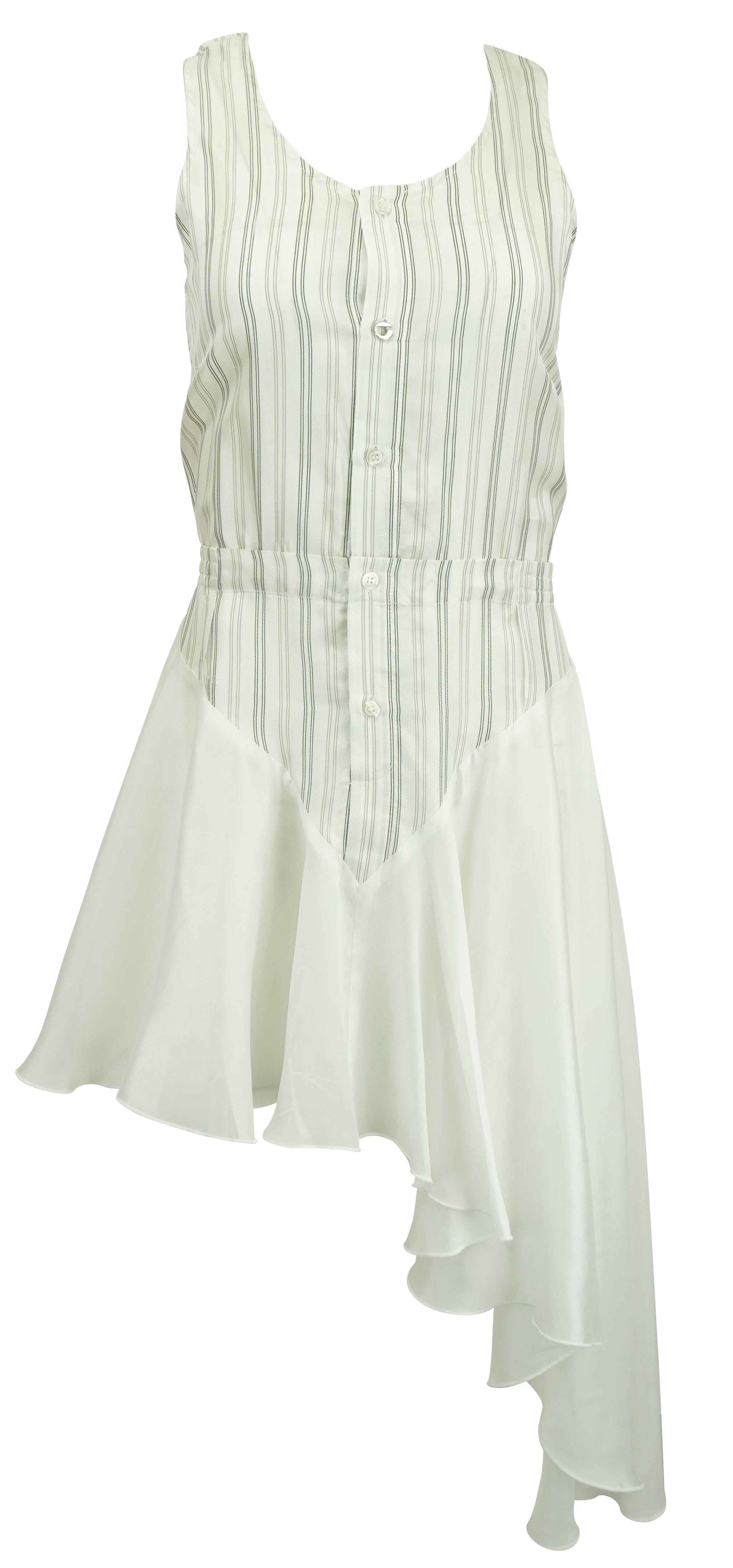 Coperni Vest Dress in White 2 Coperni Vest Dress in White