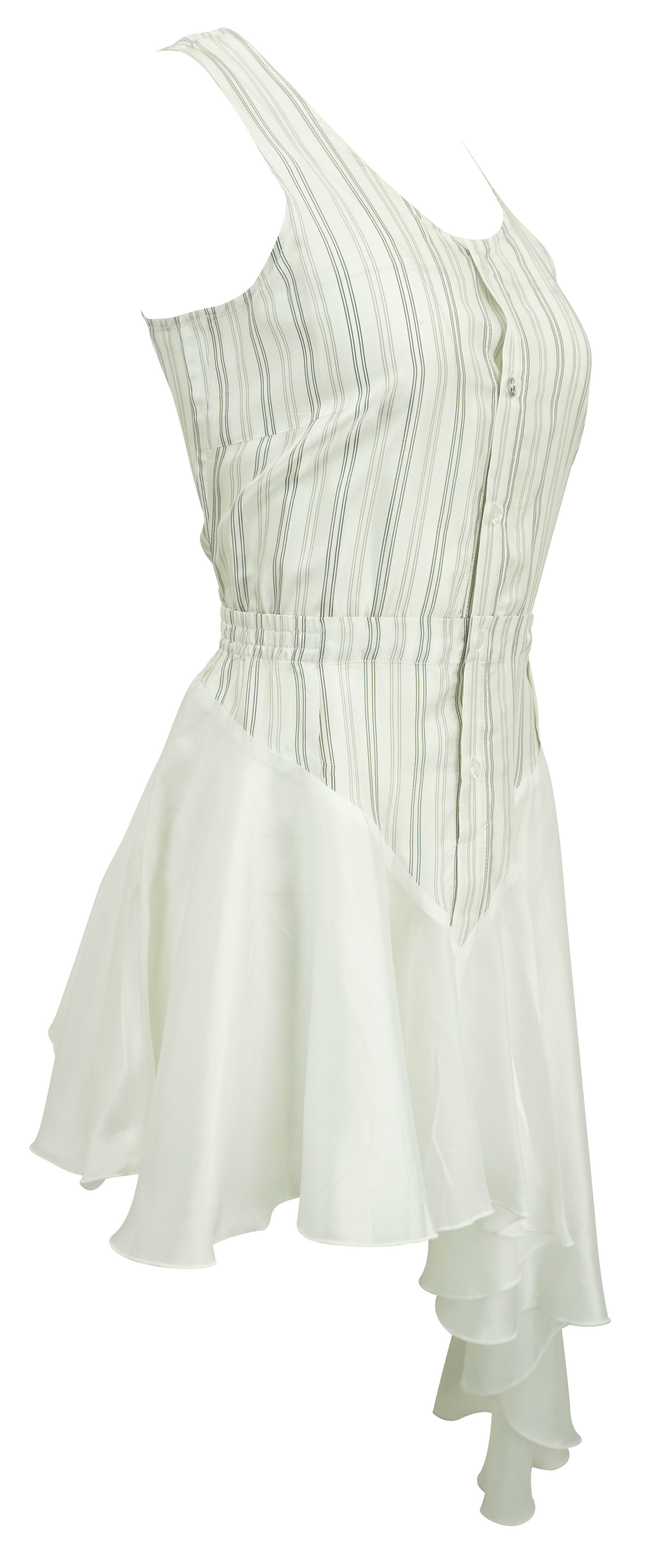 Coperni Vest Dress in White 4 Coperni Vest Dress in White