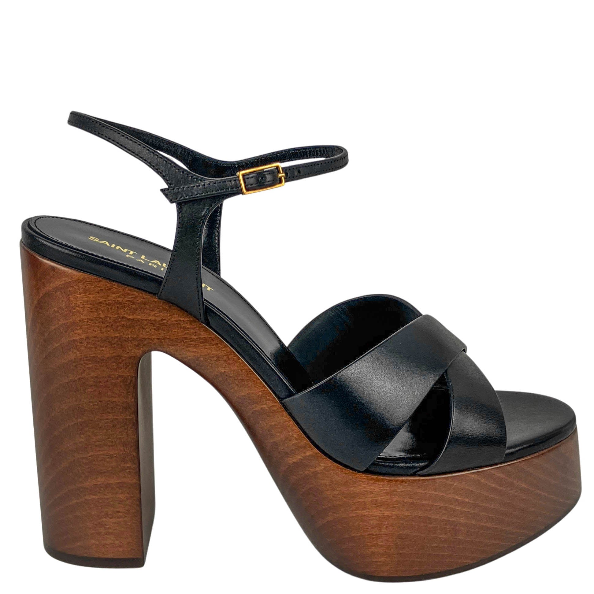 Saint Laurent Platform Sandals in Black 1 Saint Laurent Platform Sandals in Black