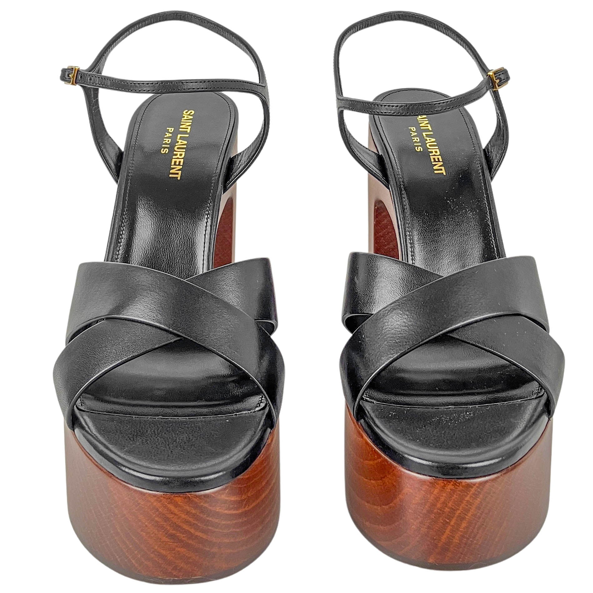 Saint Laurent Platform Sandals in Black 4 Saint Laurent Platform Sandals in Black