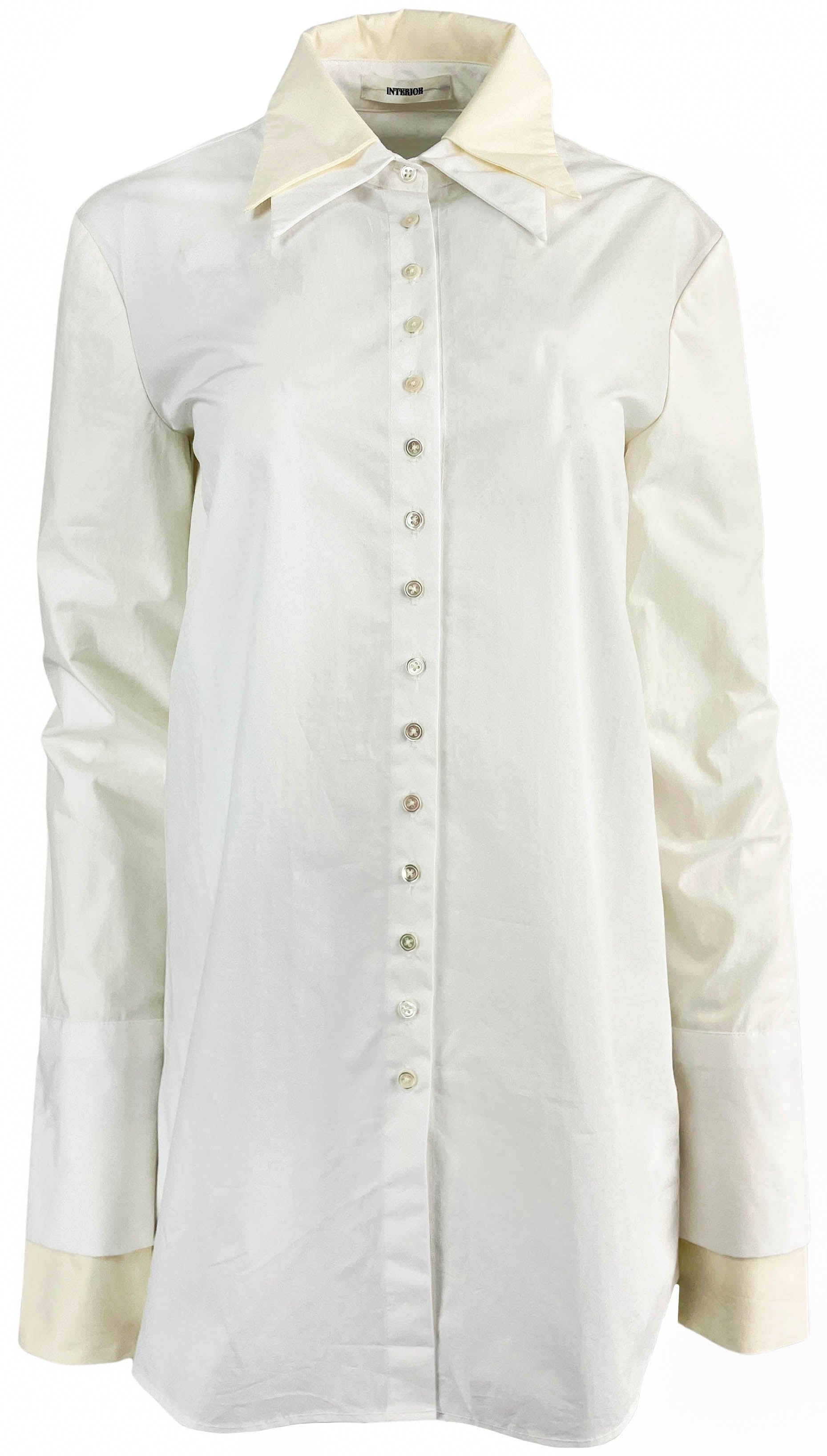 Interior The Nuno Top in Cream & White 2 Interior The Nuno Top in Cream & White