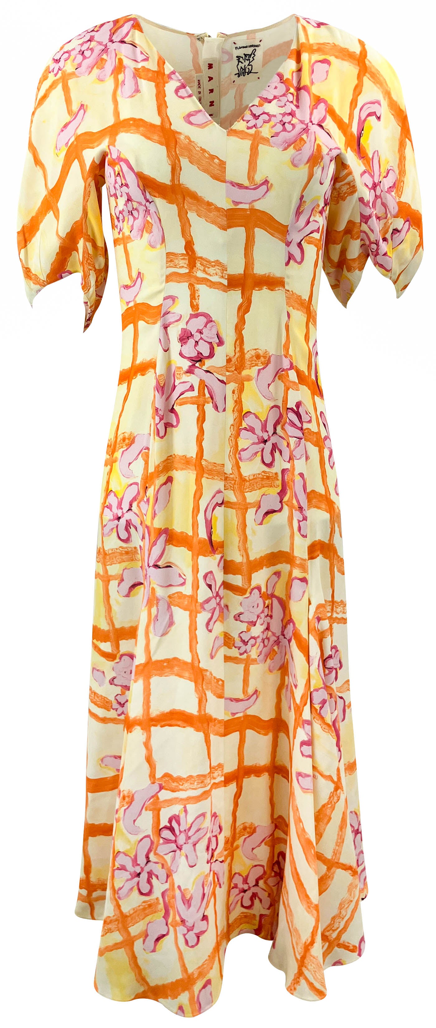 Marni Pick Nick Cady Dress in Citrine 1 Marni Pick Nick Cady Dress in Citrine