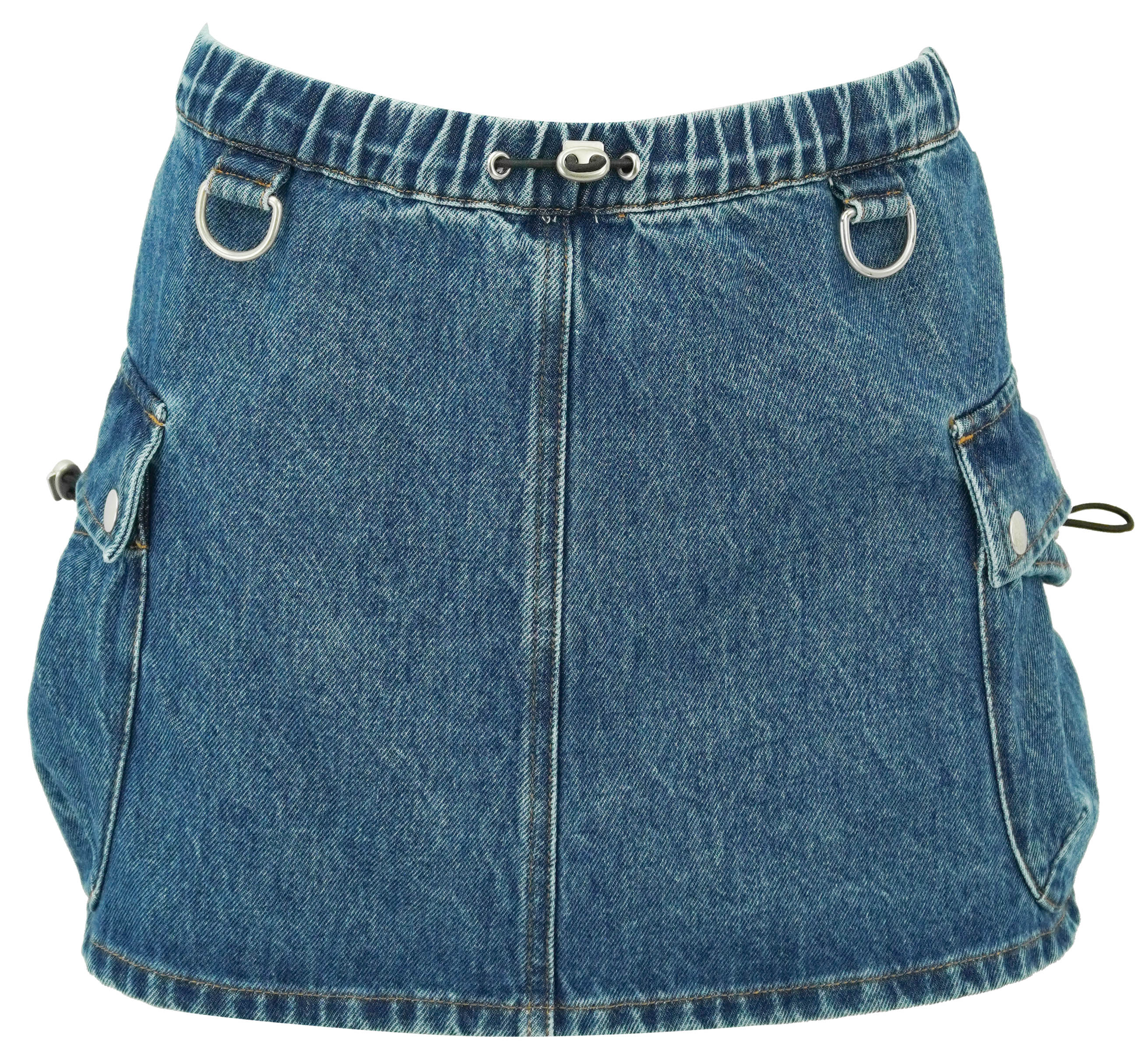 Coperni Denim Cargo Mini Skirt Blue