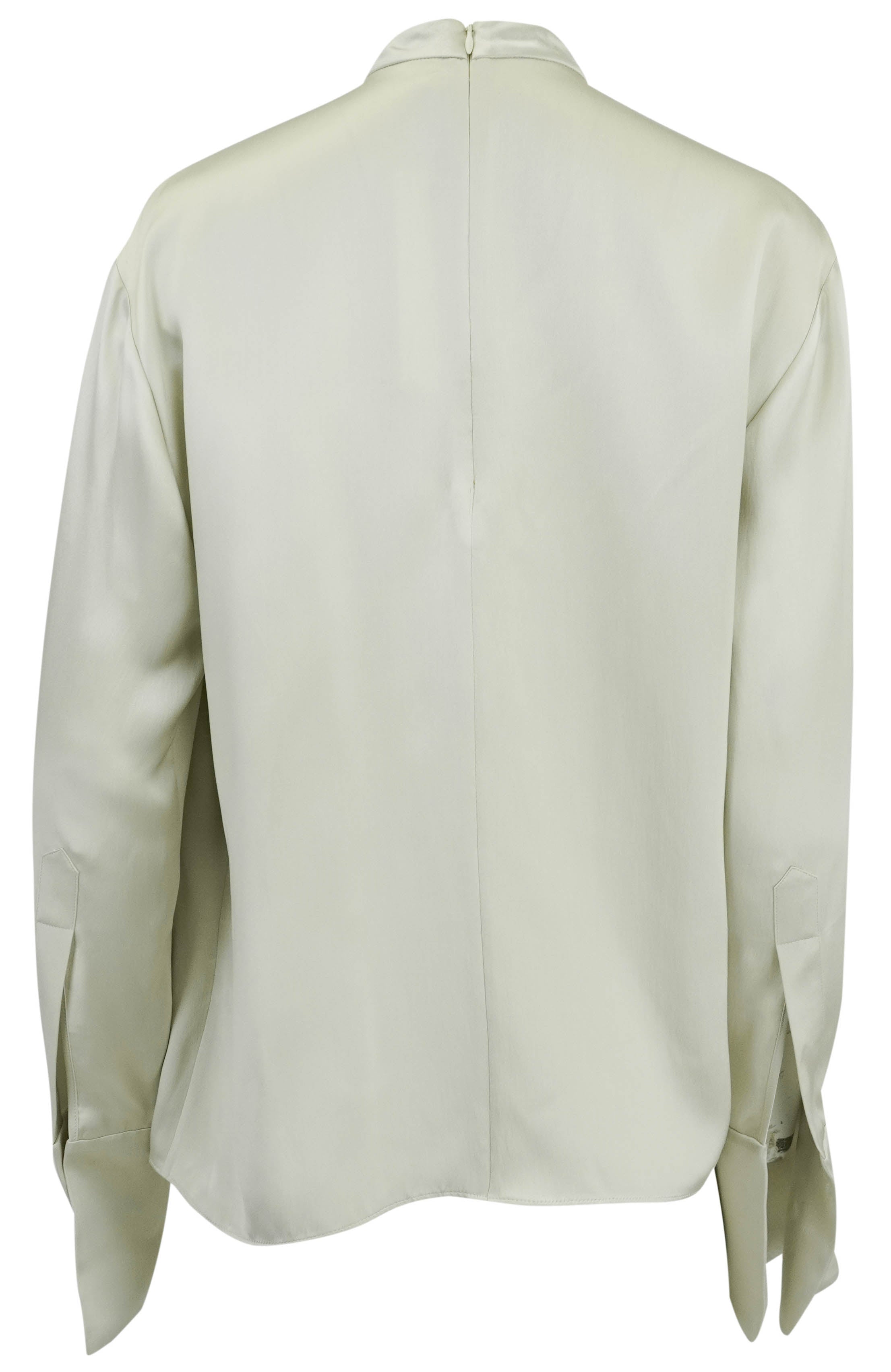 Magda Butrym Silk Blouse in Trout 2 Magda Butrym Silk Blouse in Trout