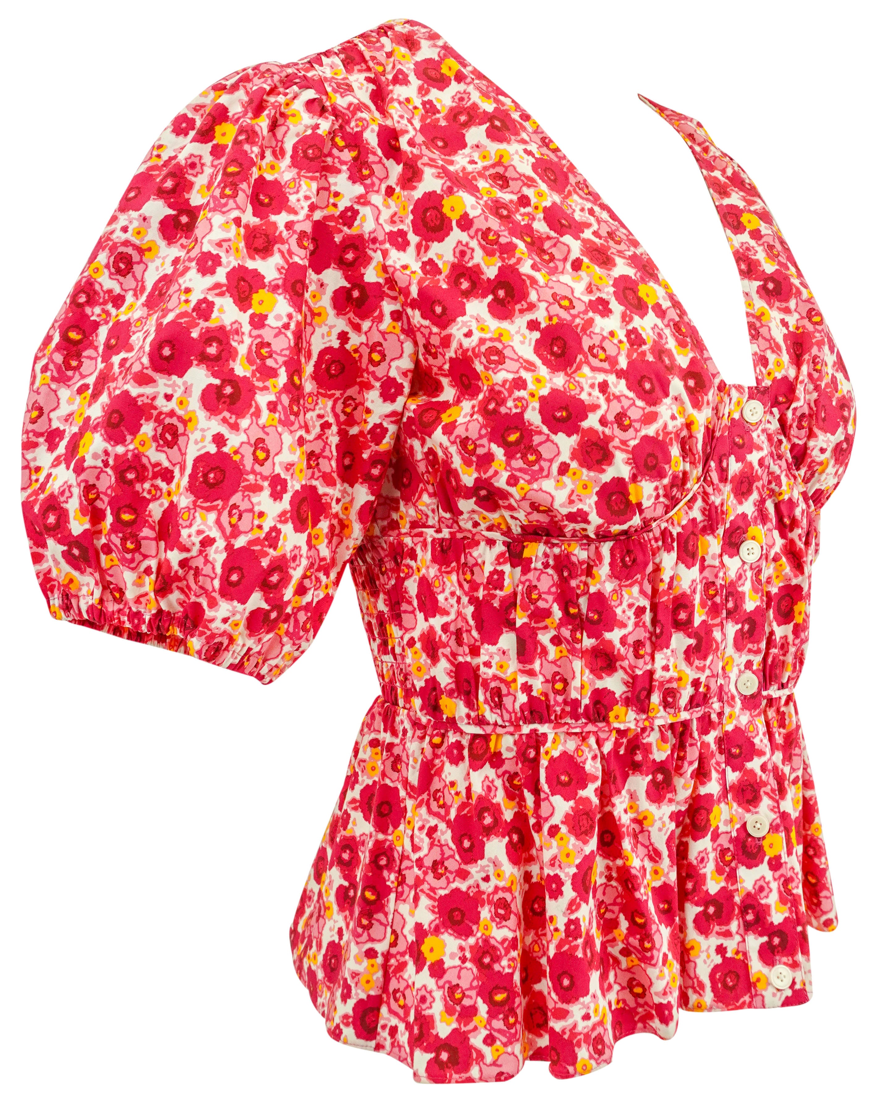 Derek Lam 10 Crosby Button Front Blouse in Rose Pink 3 Derek Lam 10 Crosby Button Front Blouse in Rose Pink