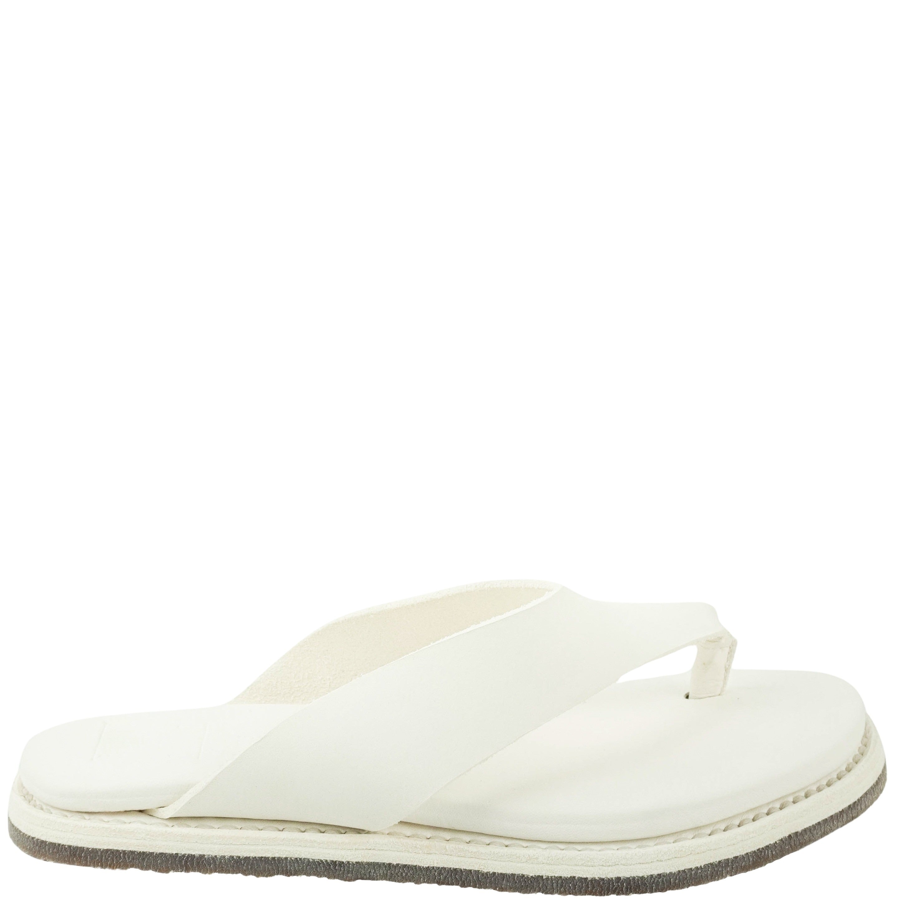 Guidi Leather Flip Flops in White 1 Guidi Leather Flip Flops in White