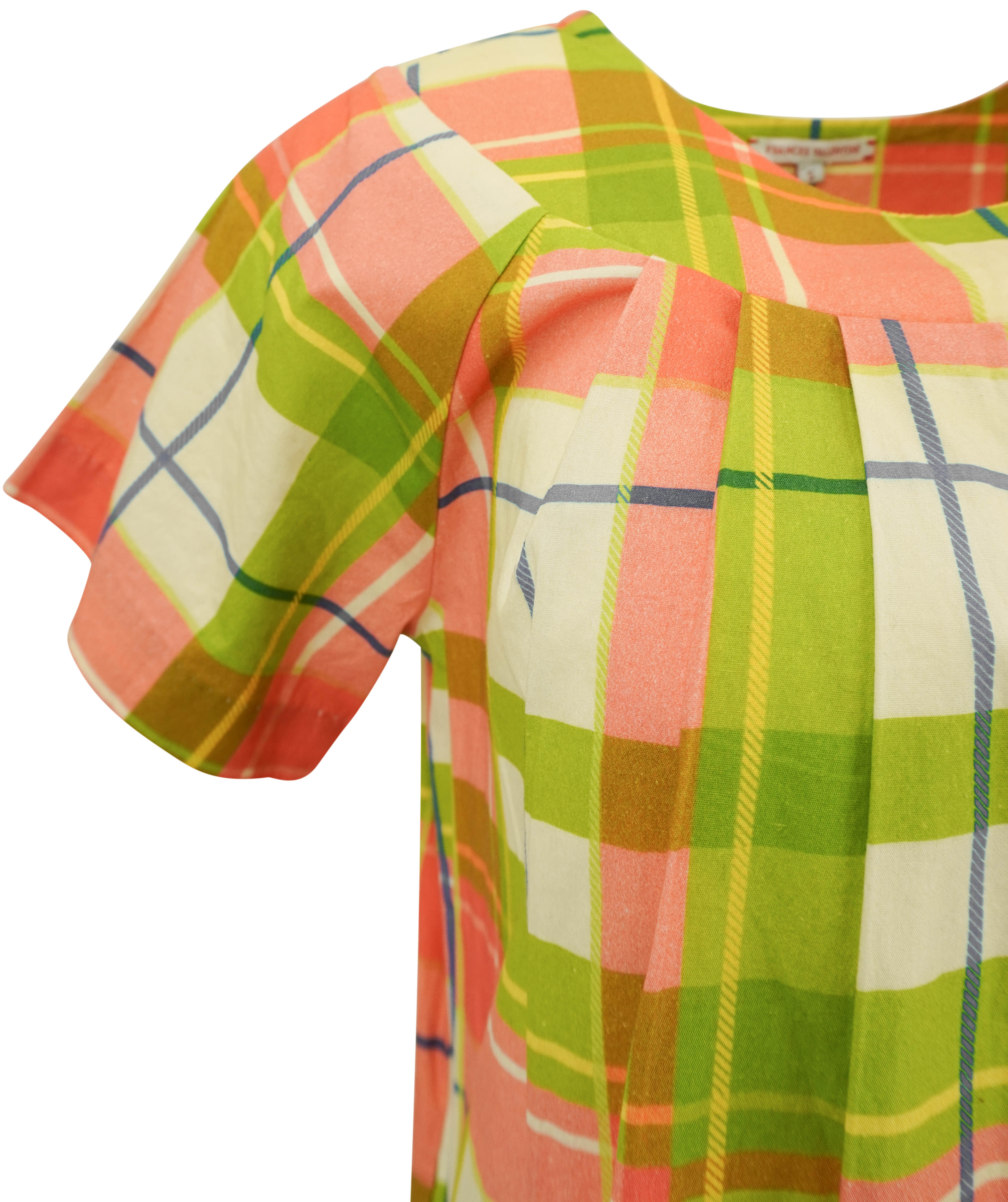 Frances Valentine Easy Dress in Watermelon Plaid 1 Frances Valentine Easy Dress in Watermelon Plaid