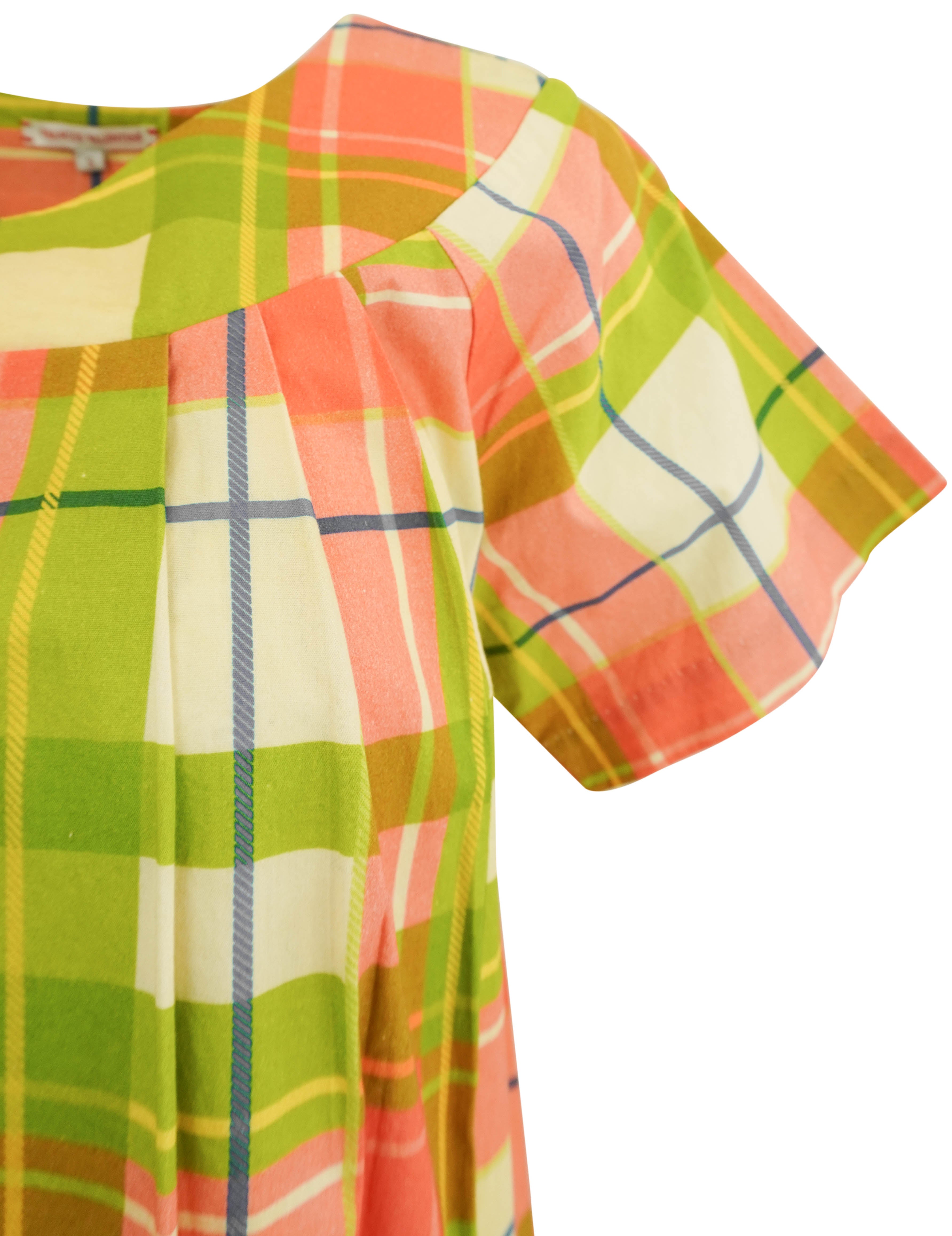 Frances Valentine Easy Dress in Watermelon Plaid 5 Frances Valentine Easy Dress in Watermelon Plaid