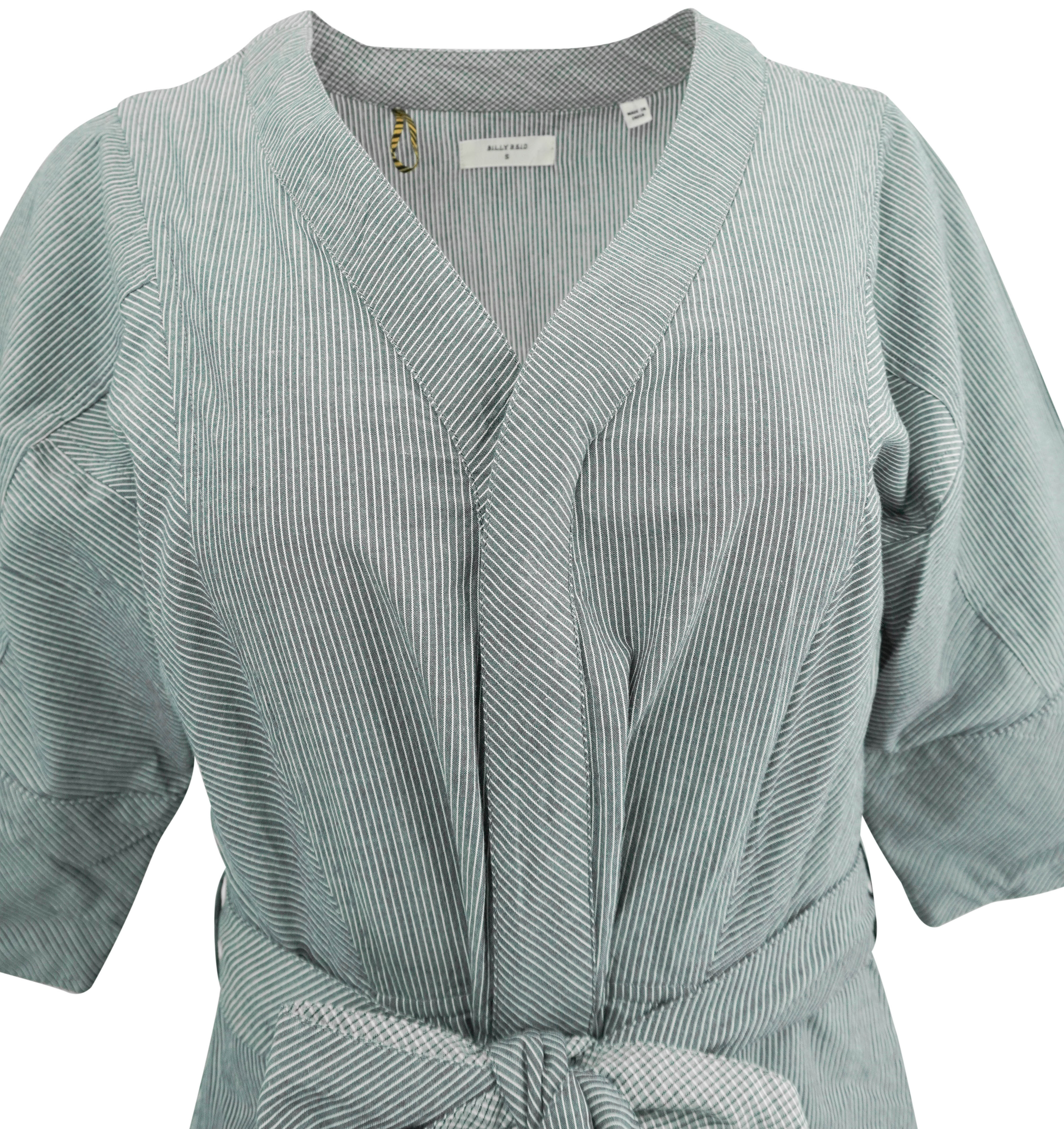 Billy Reid Wrap Dress in Coastal Blue