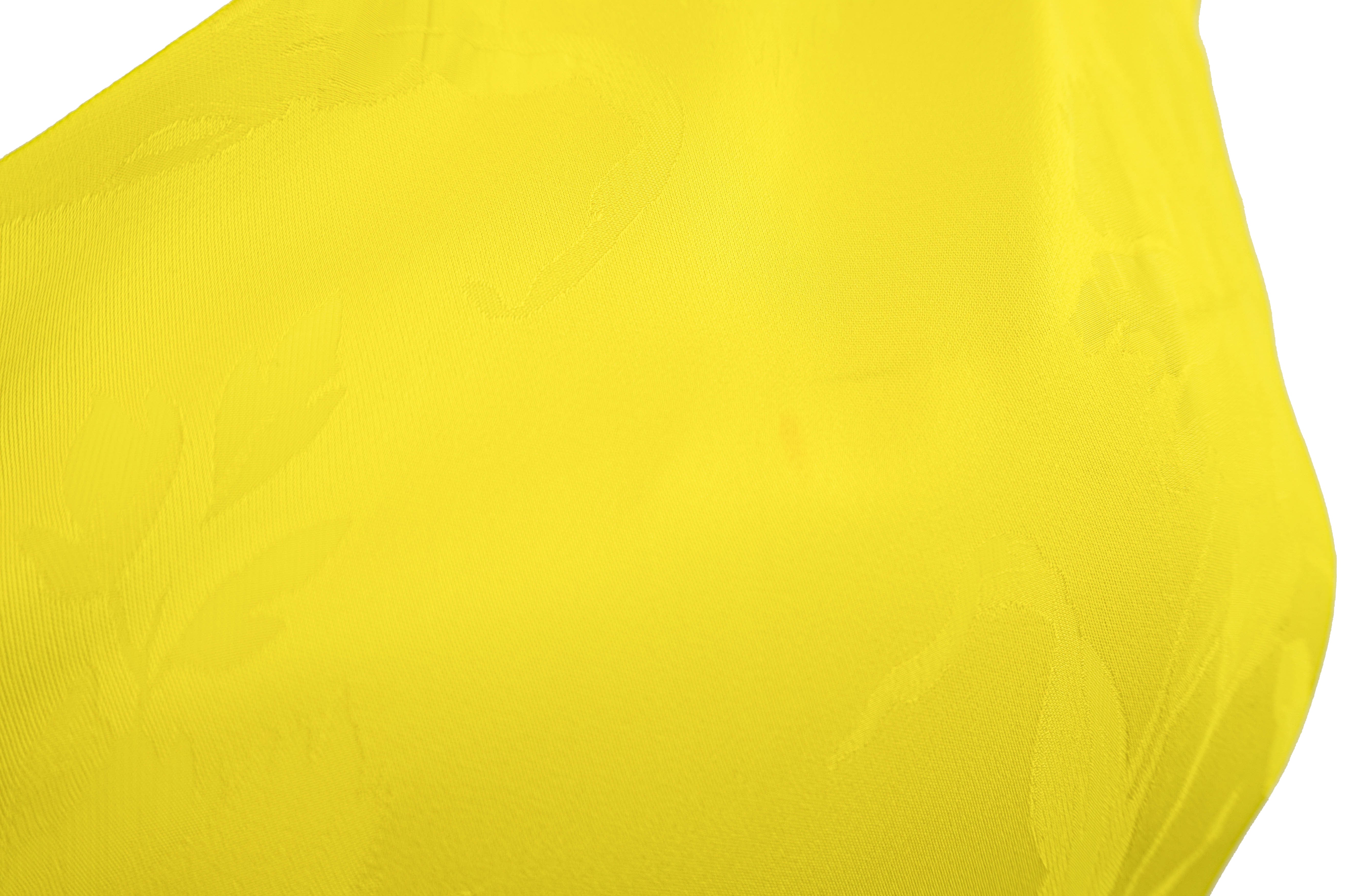 Alejandra Alonso Rojas One-Shoulder Ruffled Silk Gown in Yellow