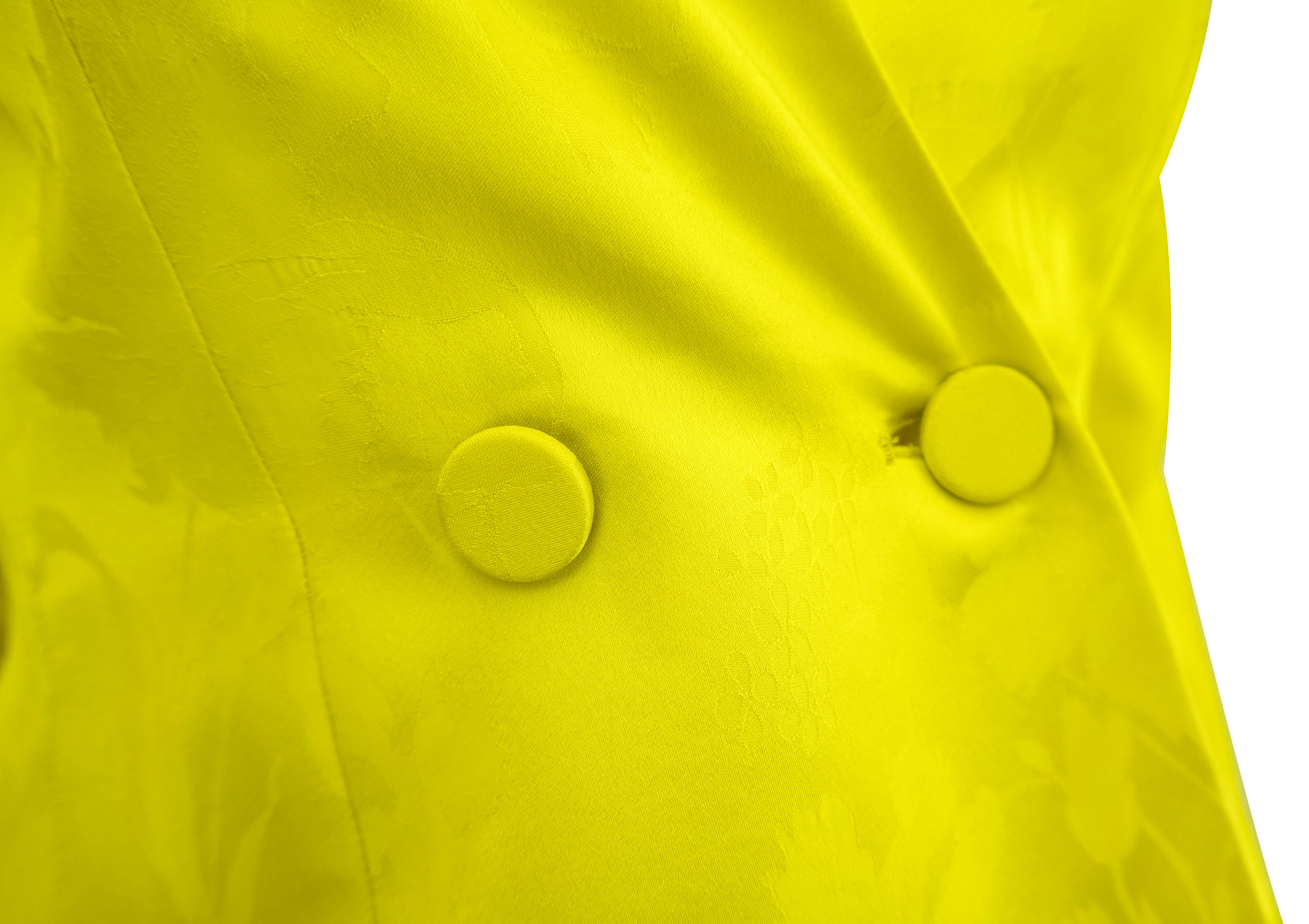 Alejandra Alonso Rojas Double-Breasted Jacquard Jacket in Yellow 7 Alejandra Alonso Rojas Double-Breasted Jacquard Jacket in Yellow