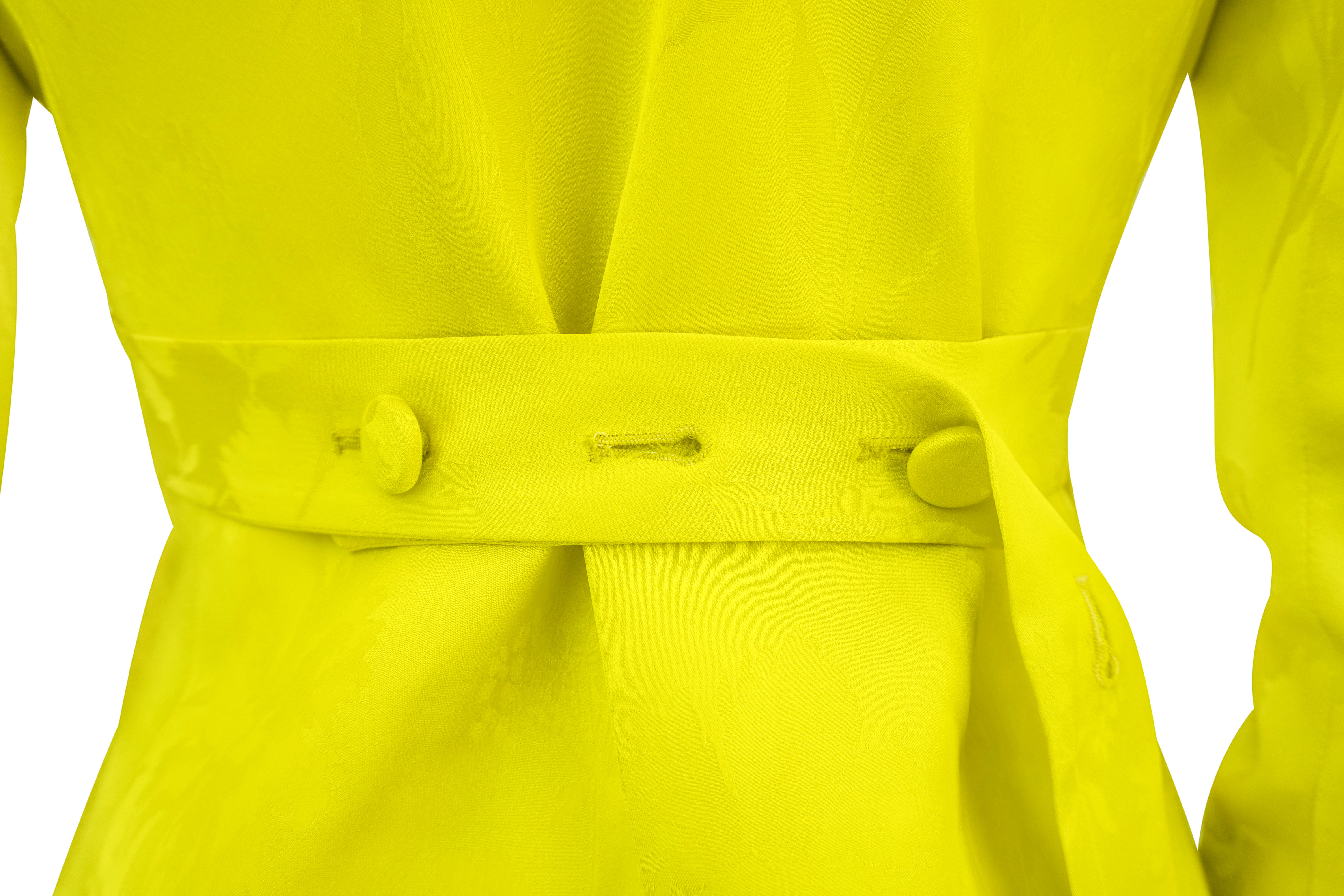 Alejandra Alonso Rojas Double-Breasted Jacquard Jacket in Yellow 8 Alejandra Alonso Rojas Double-Breasted Jacquard Jacket in Yellow