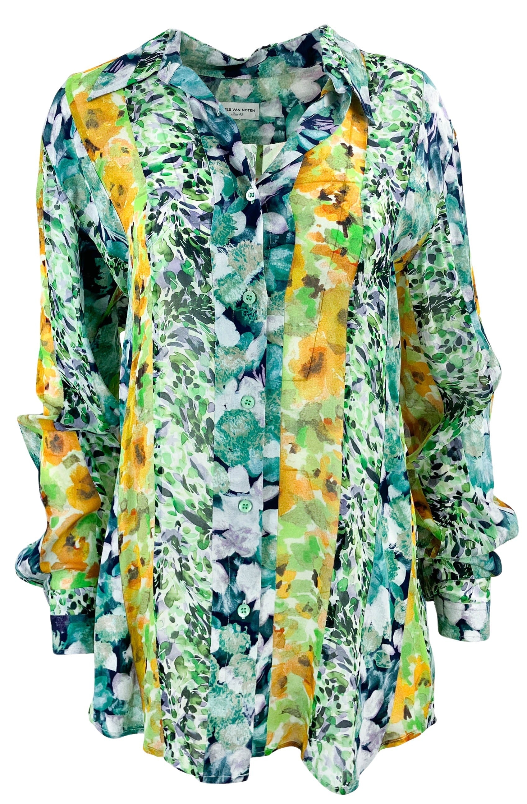 Dries Van Noten Celinda Patch Shirt in Multi