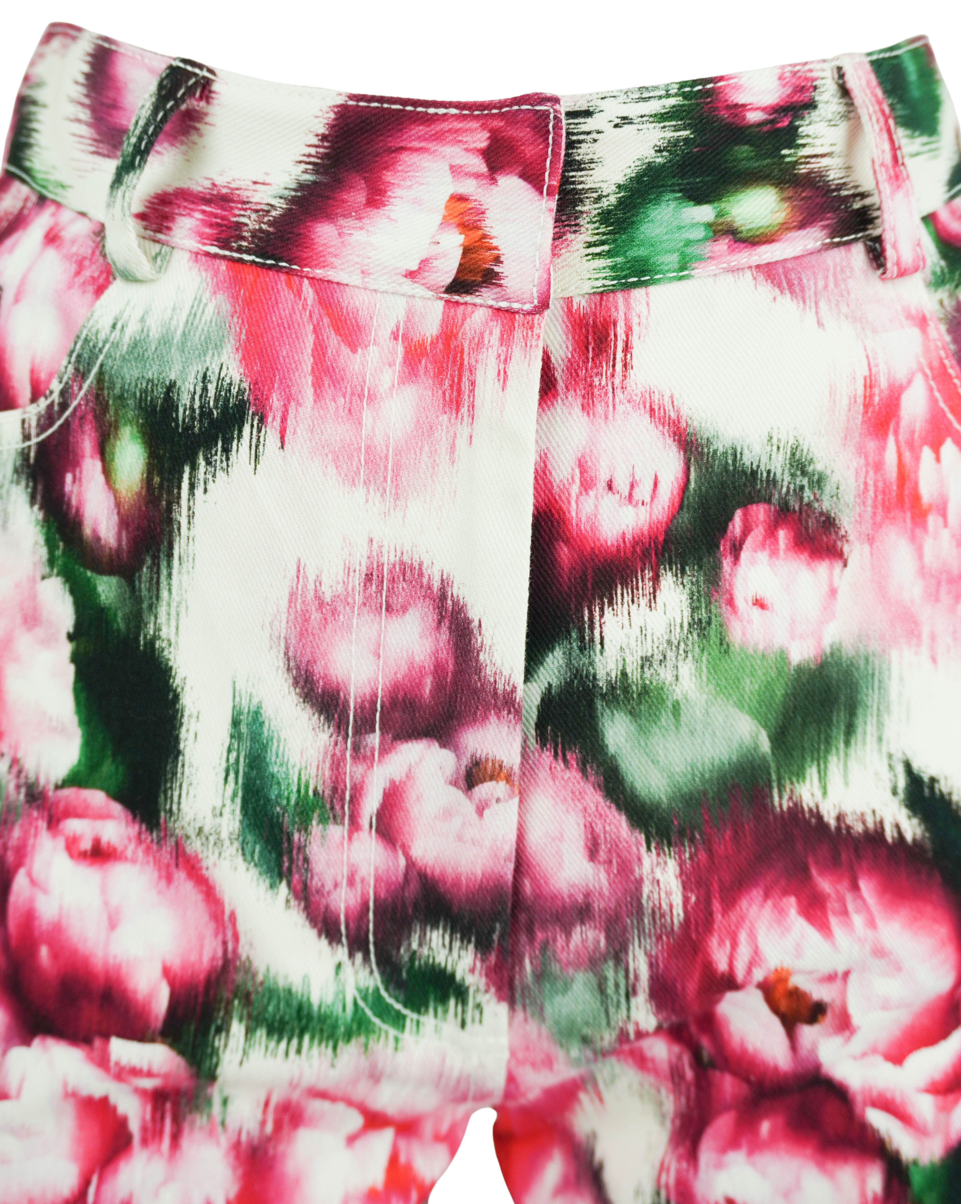 Adam Lippes Alessia Pants in Pink Floral