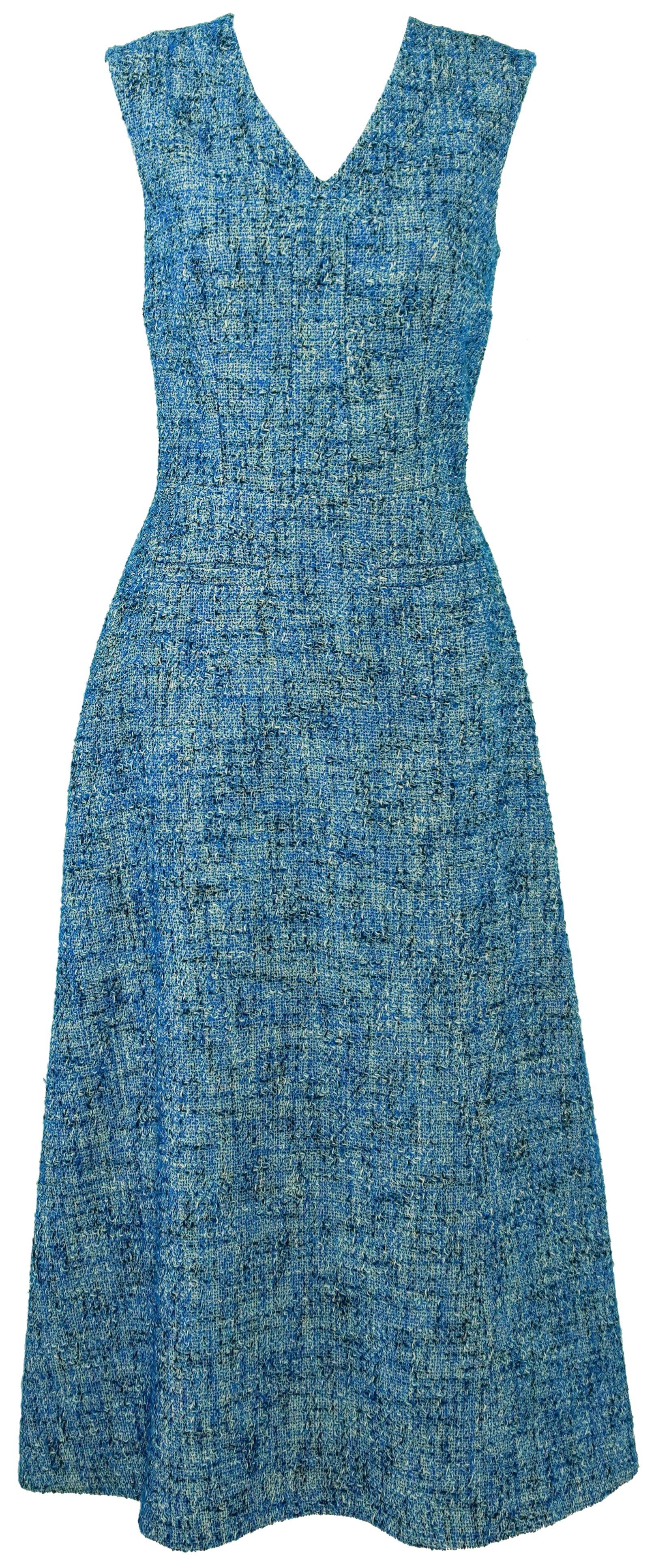 Emilia Wickstead Cotton Tweed Dress in Blue 2 Emilia Wickstead Cotton Tweed Dress in Blue