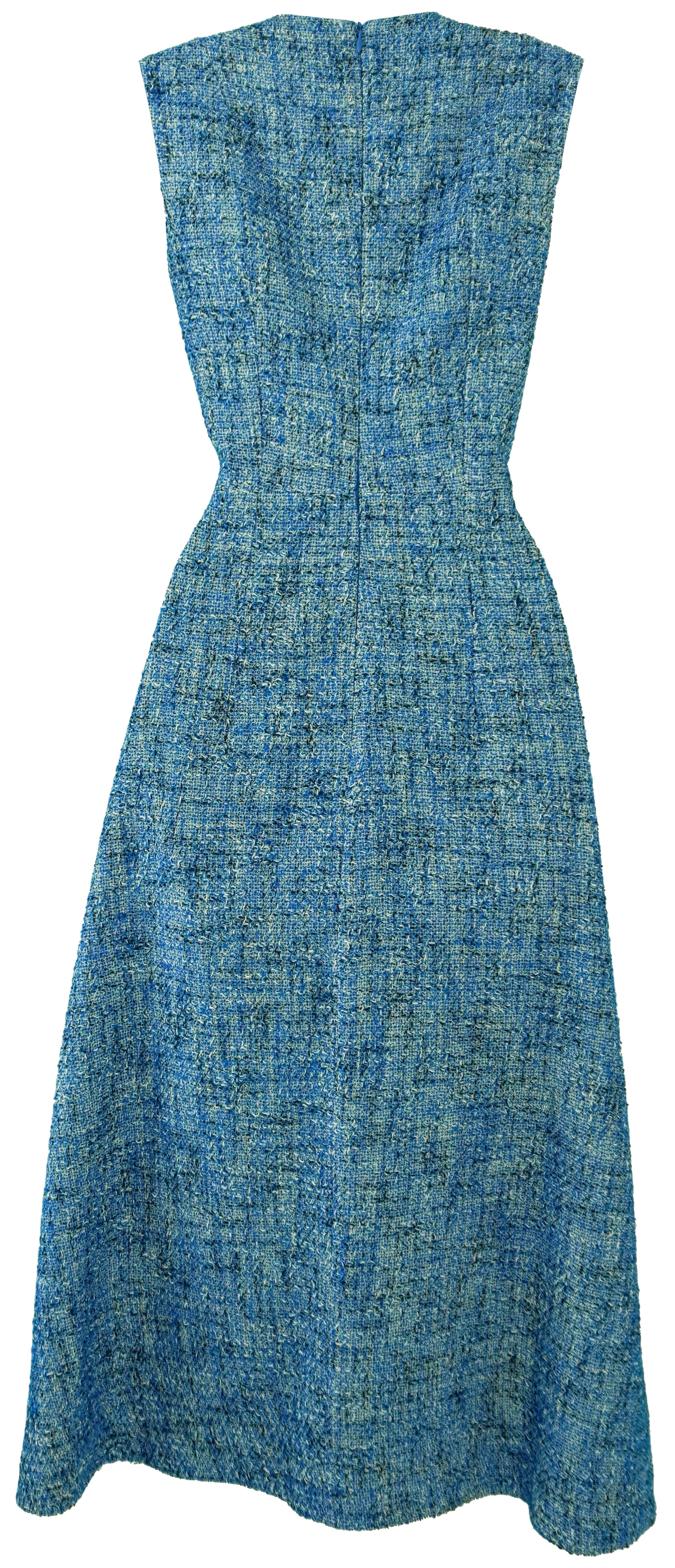 Emilia Wickstead Cotton Tweed Dress in Blue 3 Emilia Wickstead Cotton Tweed Dress in Blue