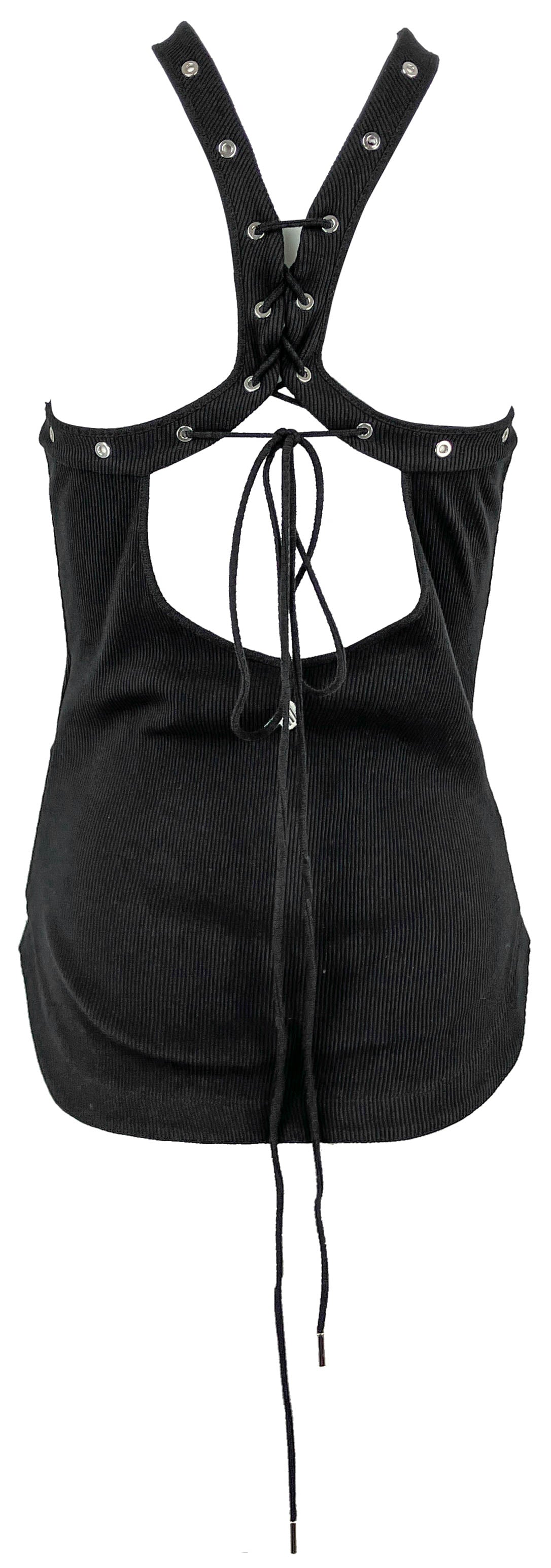 The Attico Halterneck Tank Top in Black 2 The Attico Halterneck Tank Top in Black