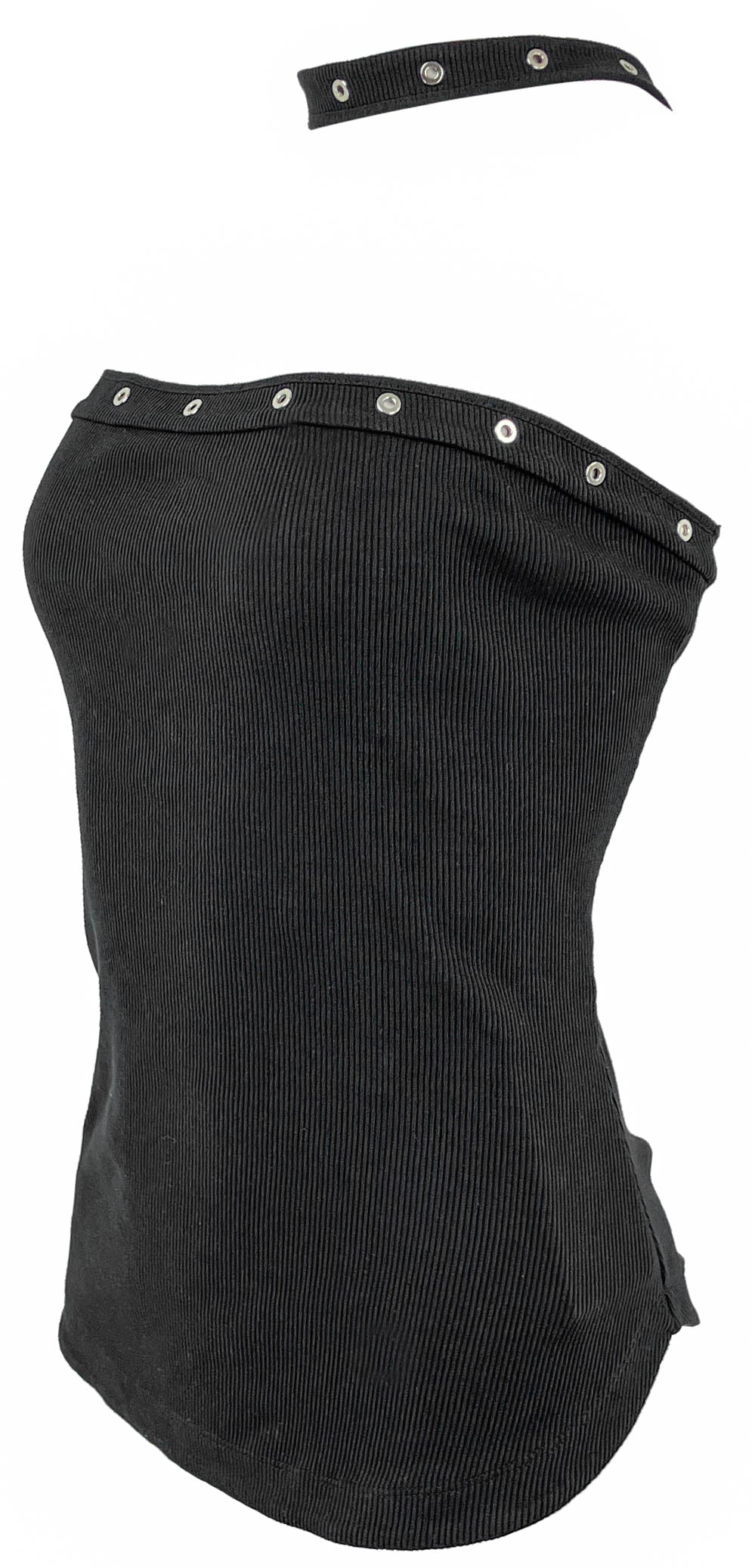 The Attico Halterneck Tank Top in Black 3 The Attico Halterneck Tank Top in Black