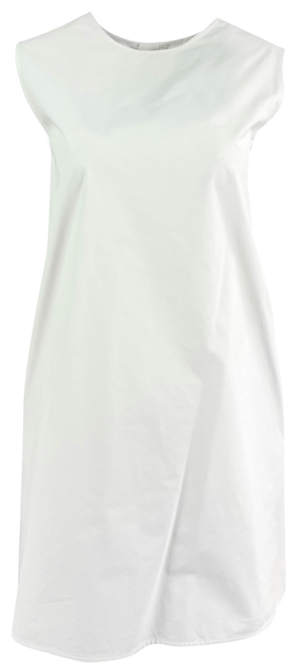 Jil Sander Sleeveless Dress in Optic White 2 Jil Sander Sleeveless Dress in Optic White