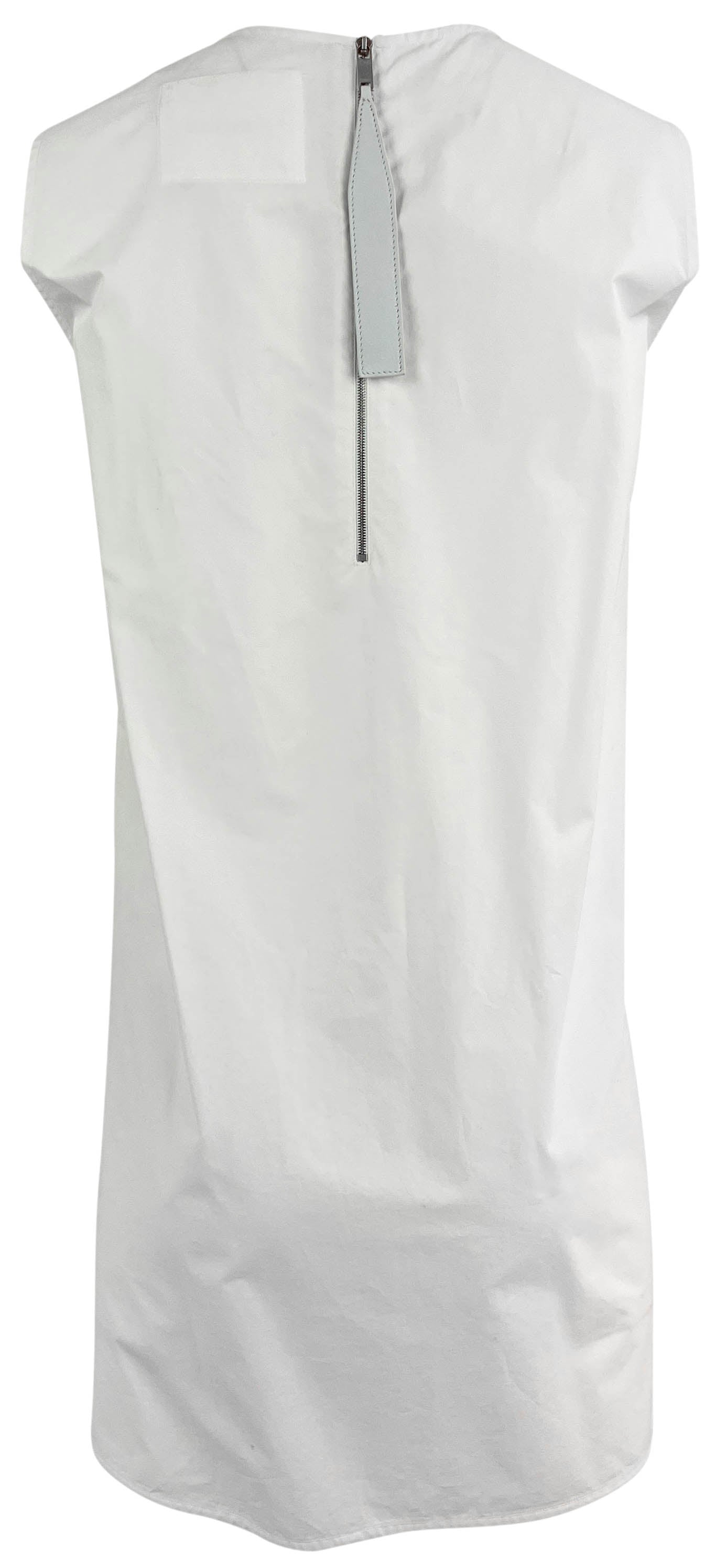 Jil Sander Sleeveless Dress in Optic White 3 Jil Sander Sleeveless Dress in Optic White