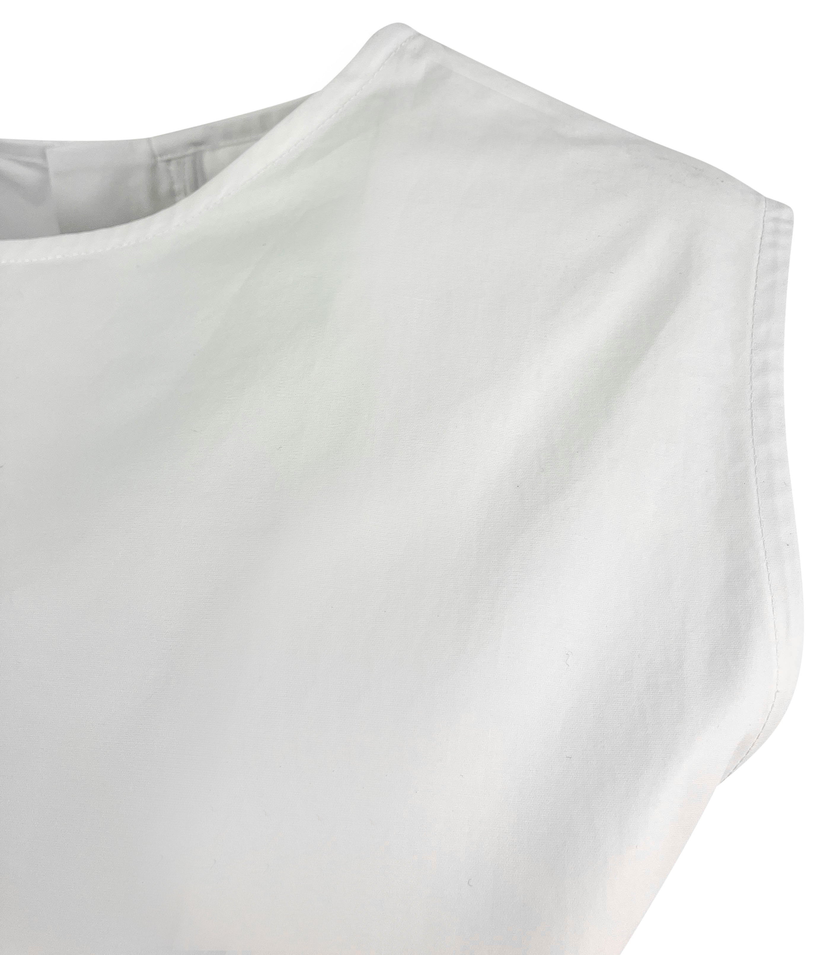 Jil Sander Sleeveless Dress in Optic White