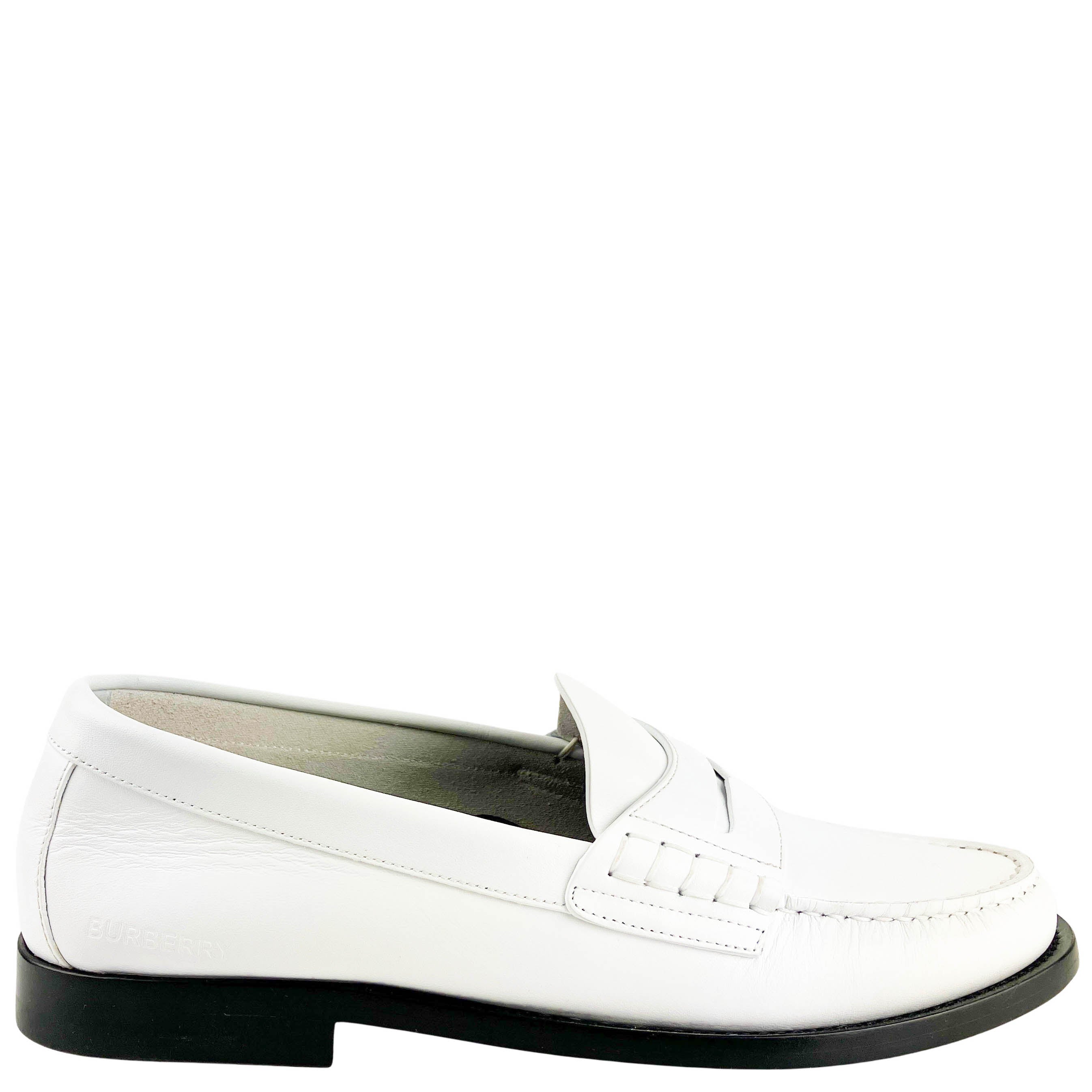 Burberry Loafers in Optic White
