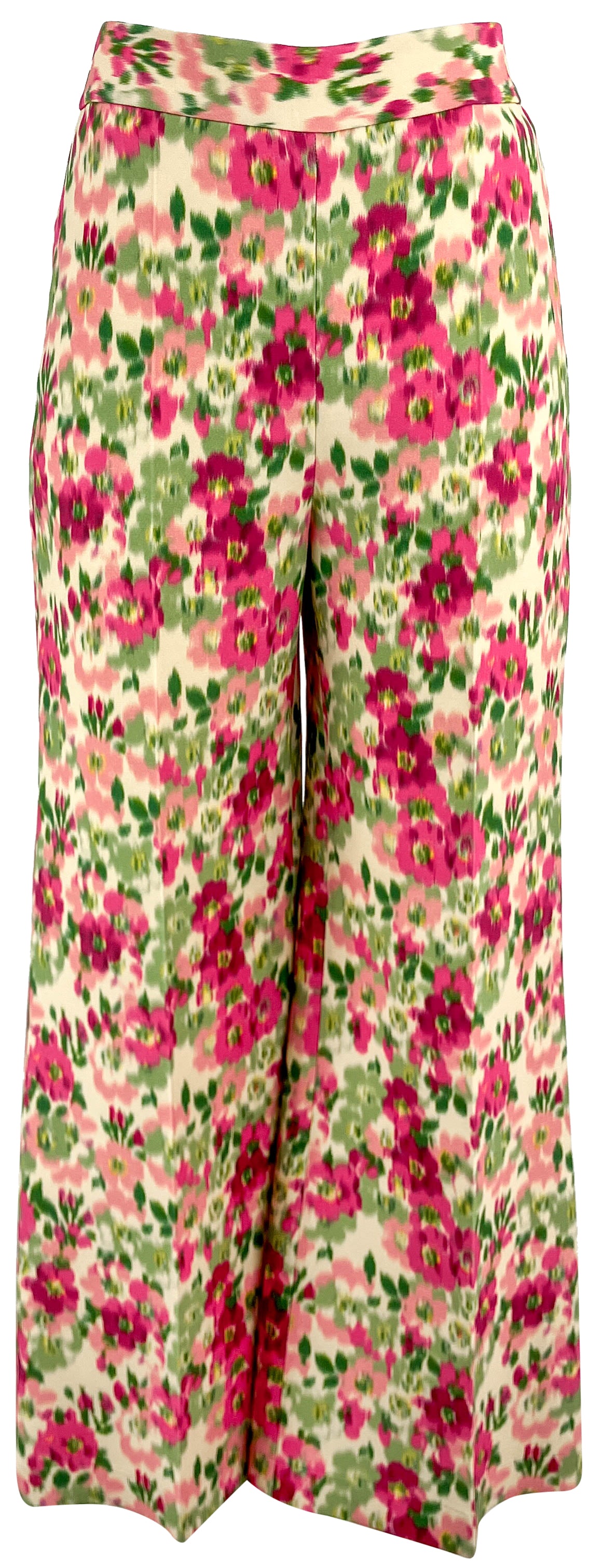 Adam Lippes Kennedy Cropped Pants in Pistachio Multi