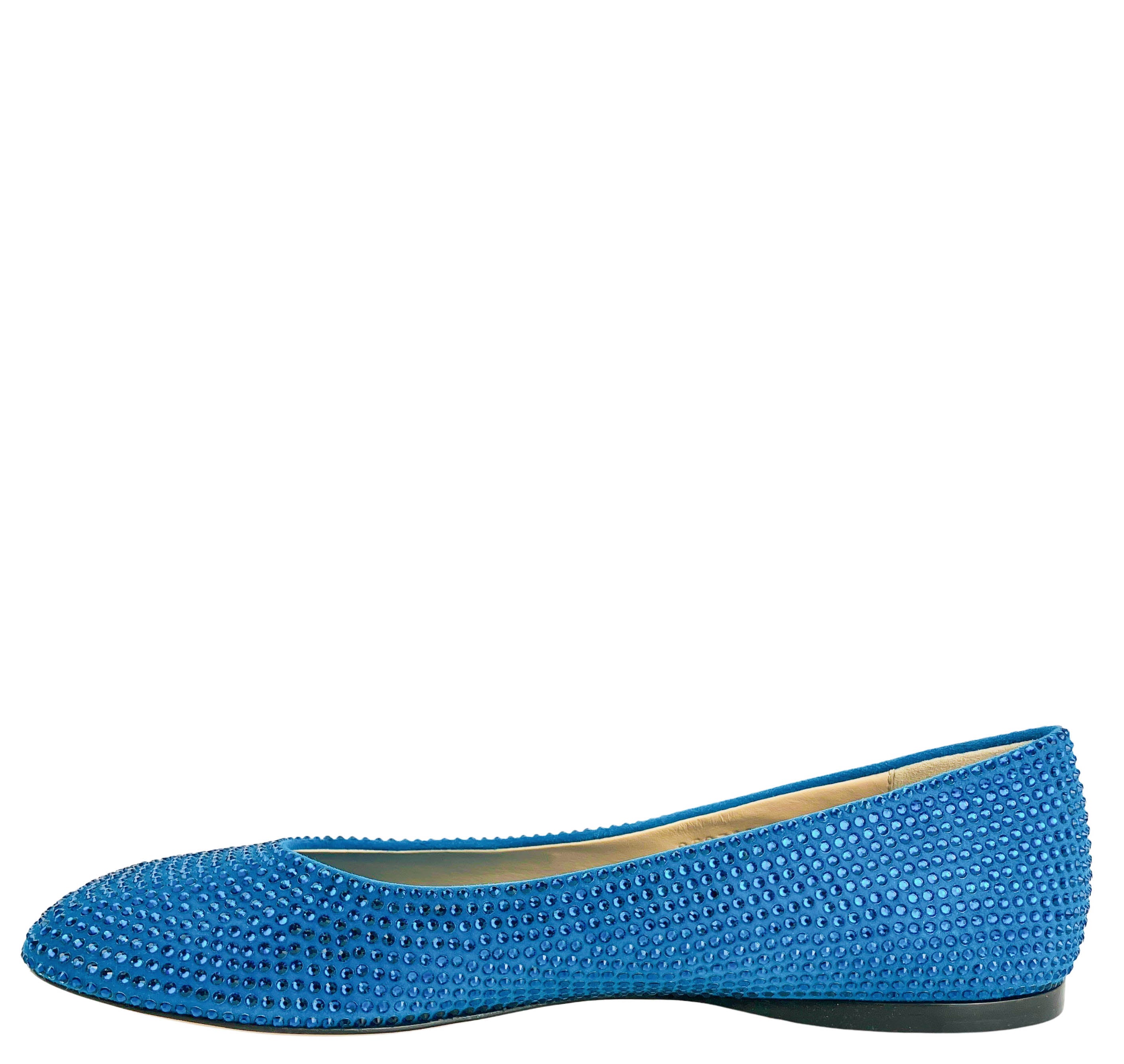 LOEWE Toy Strass Leather Ballerina Flats in Blue 2 LOEWE Toy Strass Leather Ballerina Flats in Blue