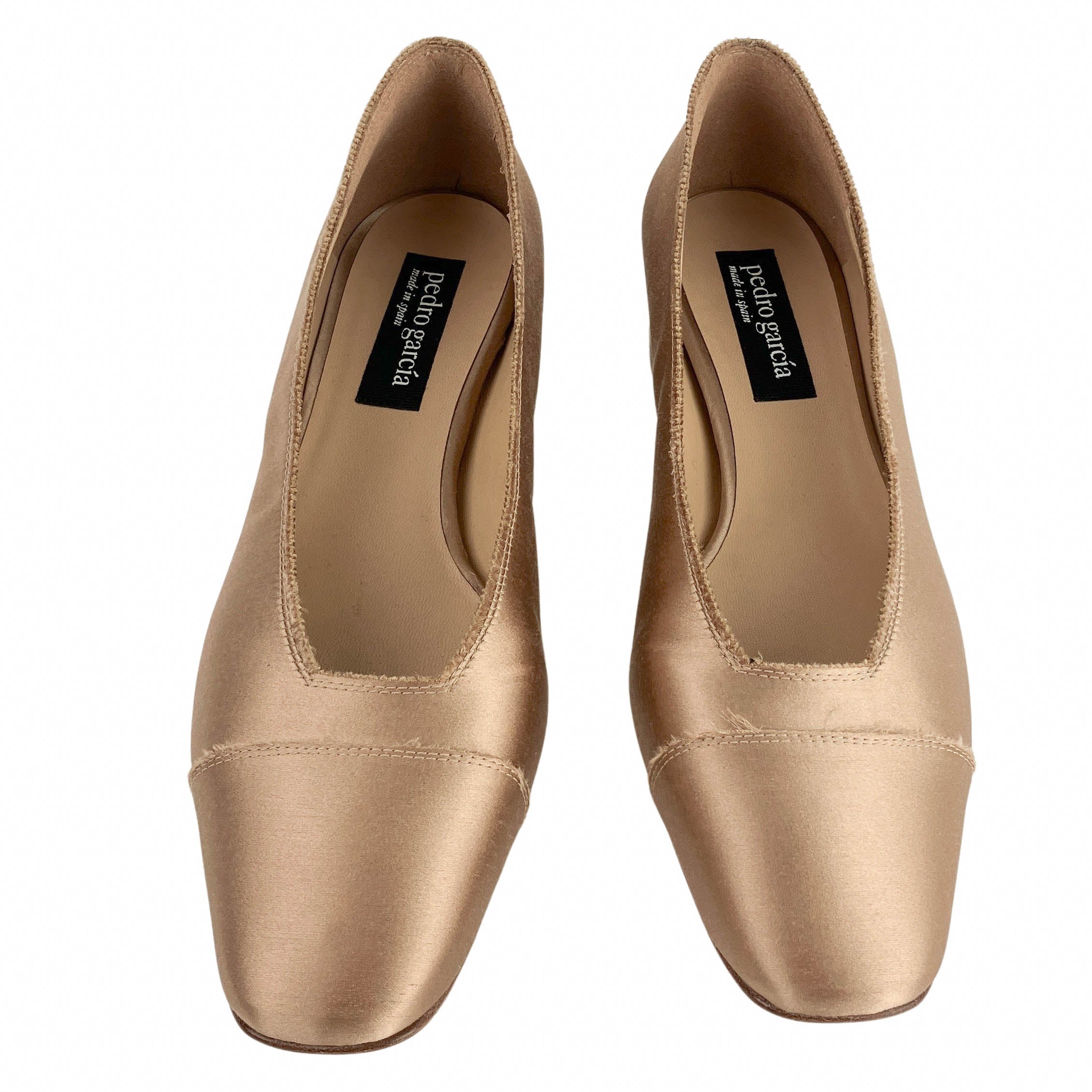 Pedro Garcia Satin Eladia Heel in Brule 6 Pedro Garcia Satin Eladia Heel in Brule