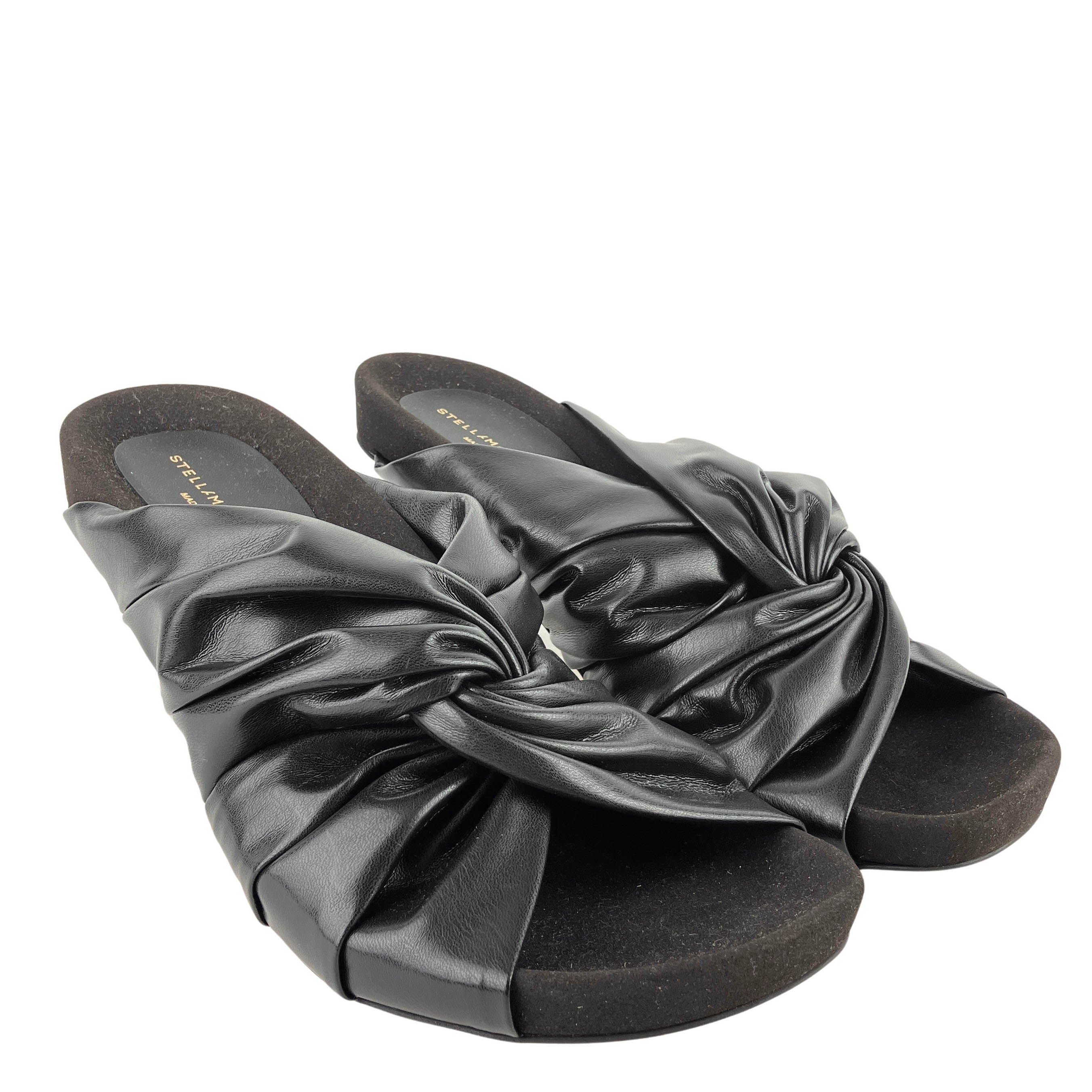 Stella McCartney Terra Twisted Alter-Mat Mules in Black 4 Stella McCartney Terra Twisted Alter-Mat Mules in Black