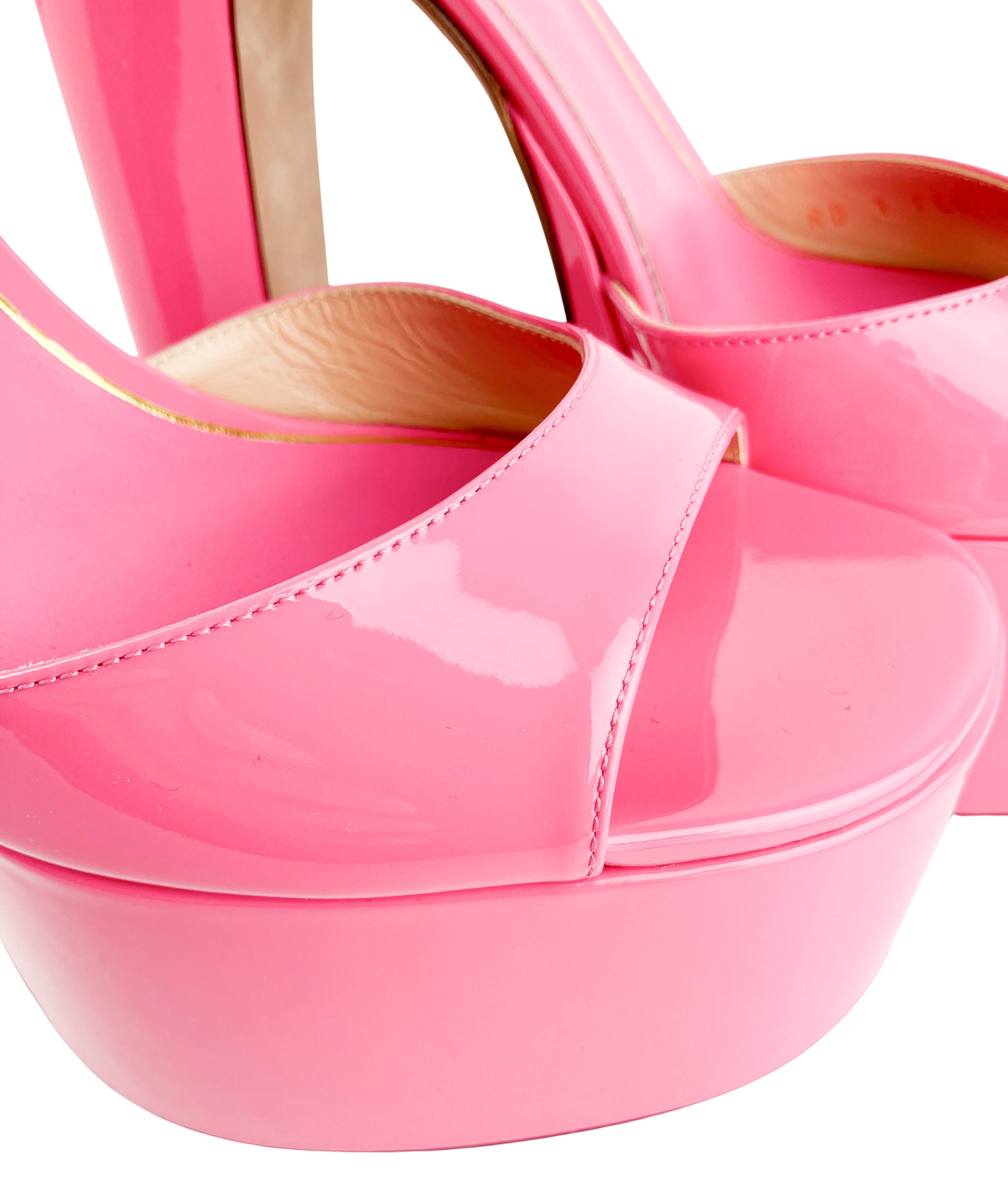Valentino Patent Leather Platform Heels in Flamingo Pink 7 Valentino Patent Leather Platform Heels in Flamingo Pink