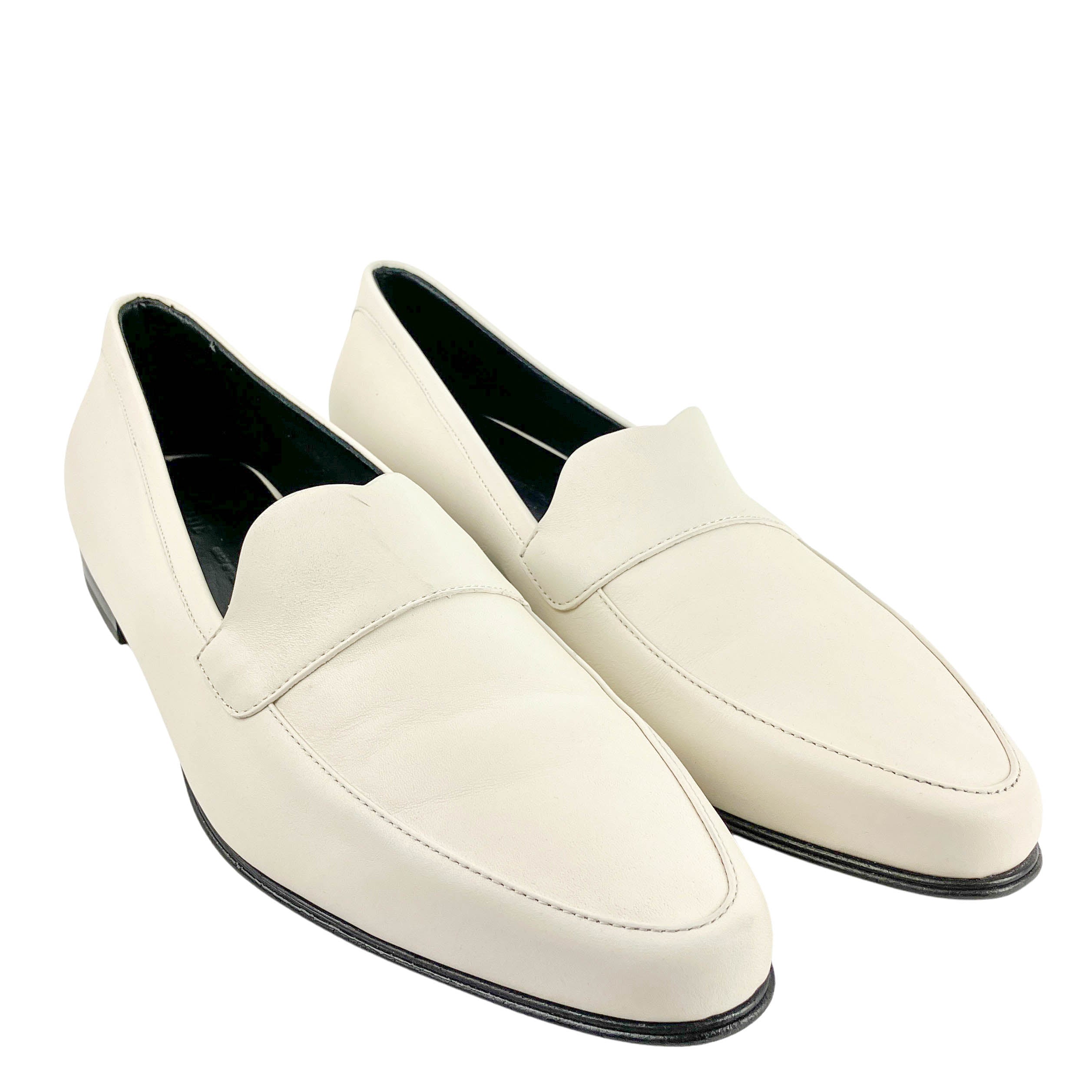 Khaite Pippen Loafers in Cream 4 Khaite Pippen Loafers in Cream