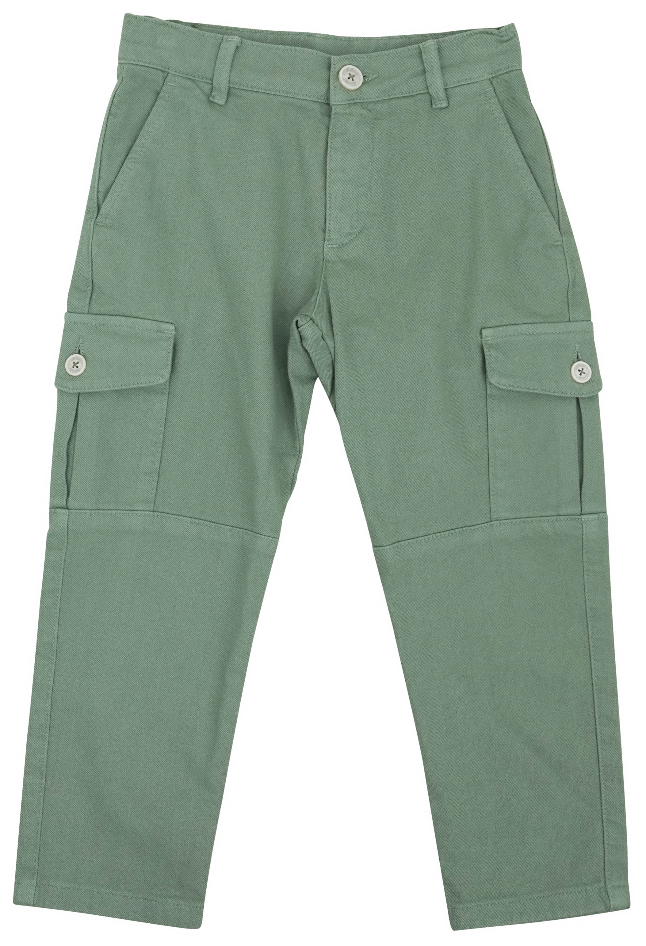 Eleventy Kids Cargo Pants in Sage Green