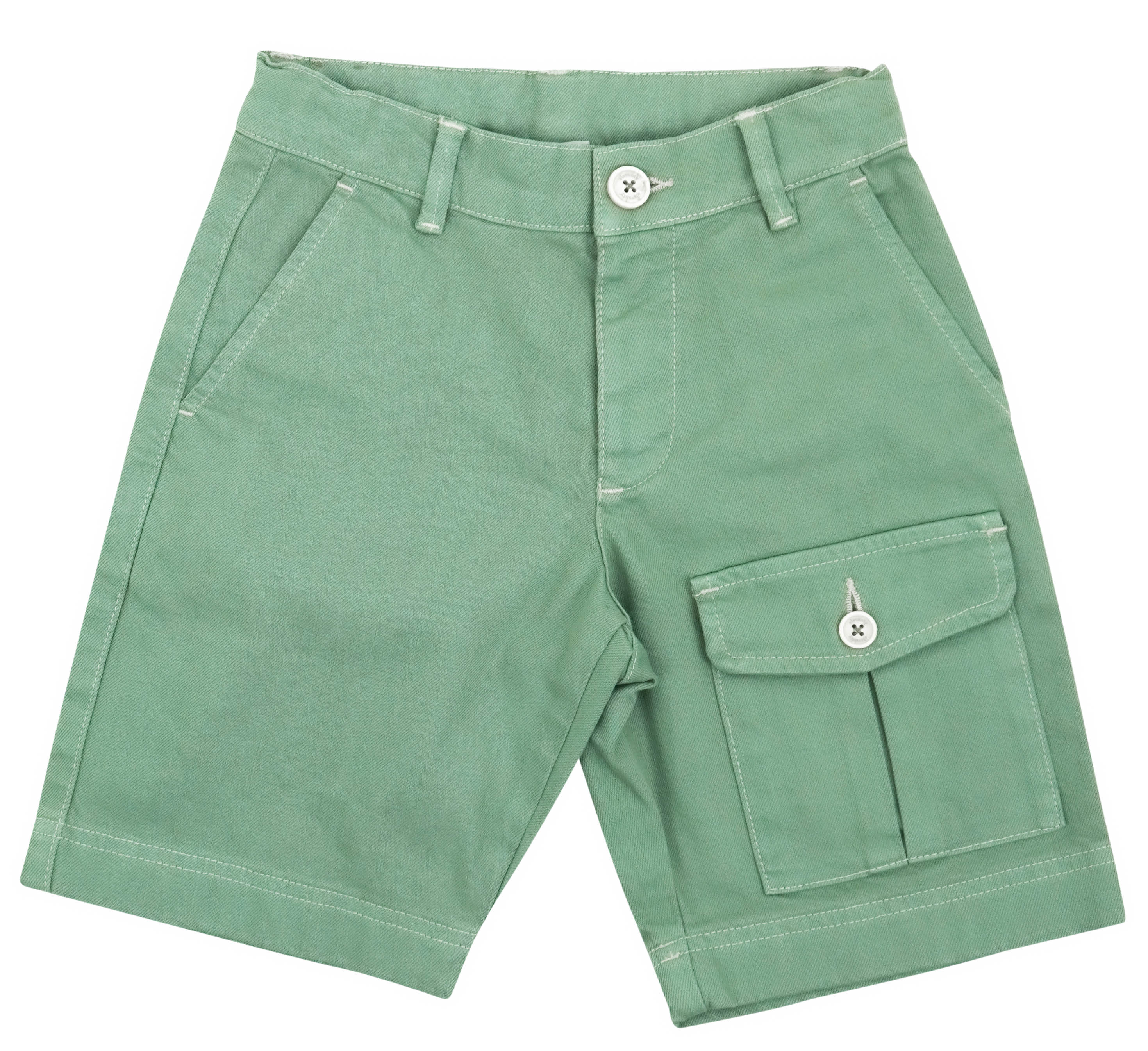 Eleventy Kids Shorts in Sage Green