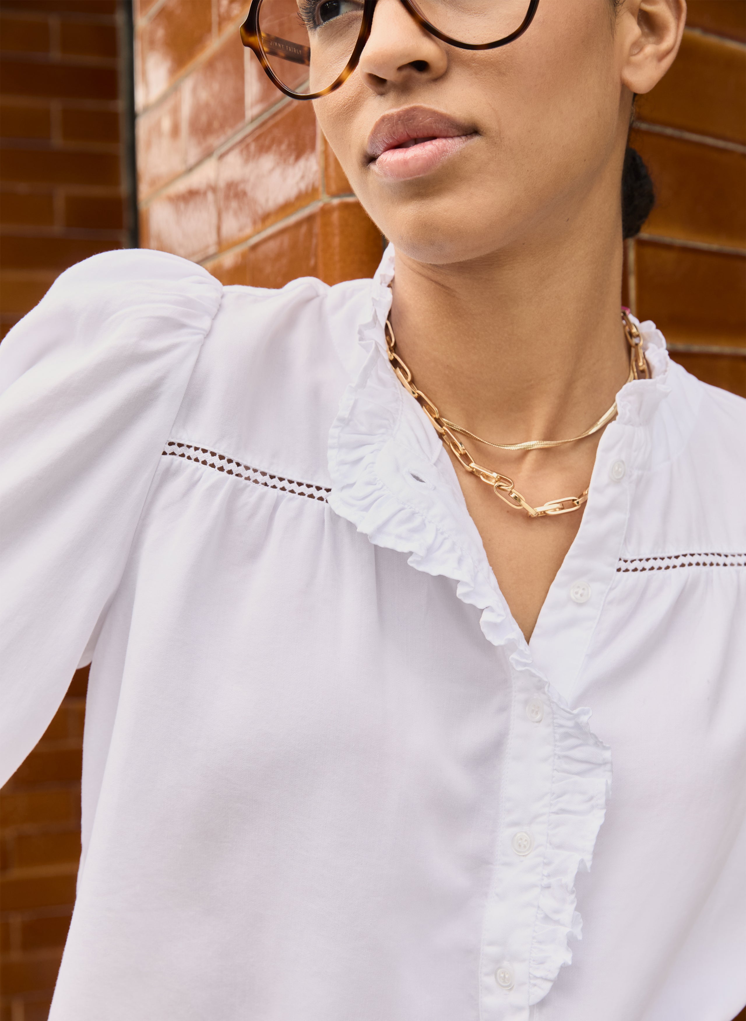 Estela Broderie Detail Blouse 2 Estela Broderie Detail Blouse