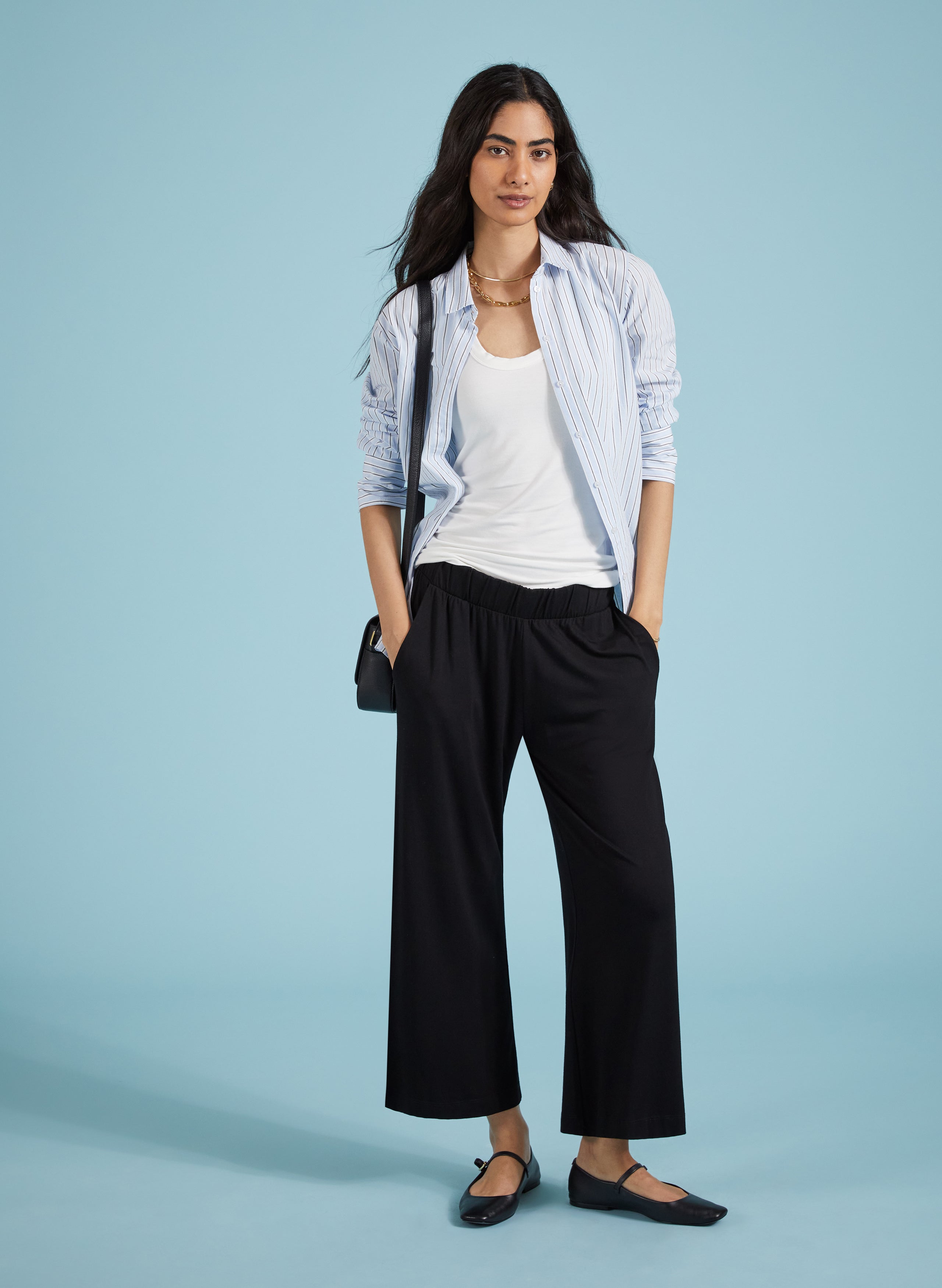 Cropped Palazzo Trousers 2 Cropped Palazzo Trousers