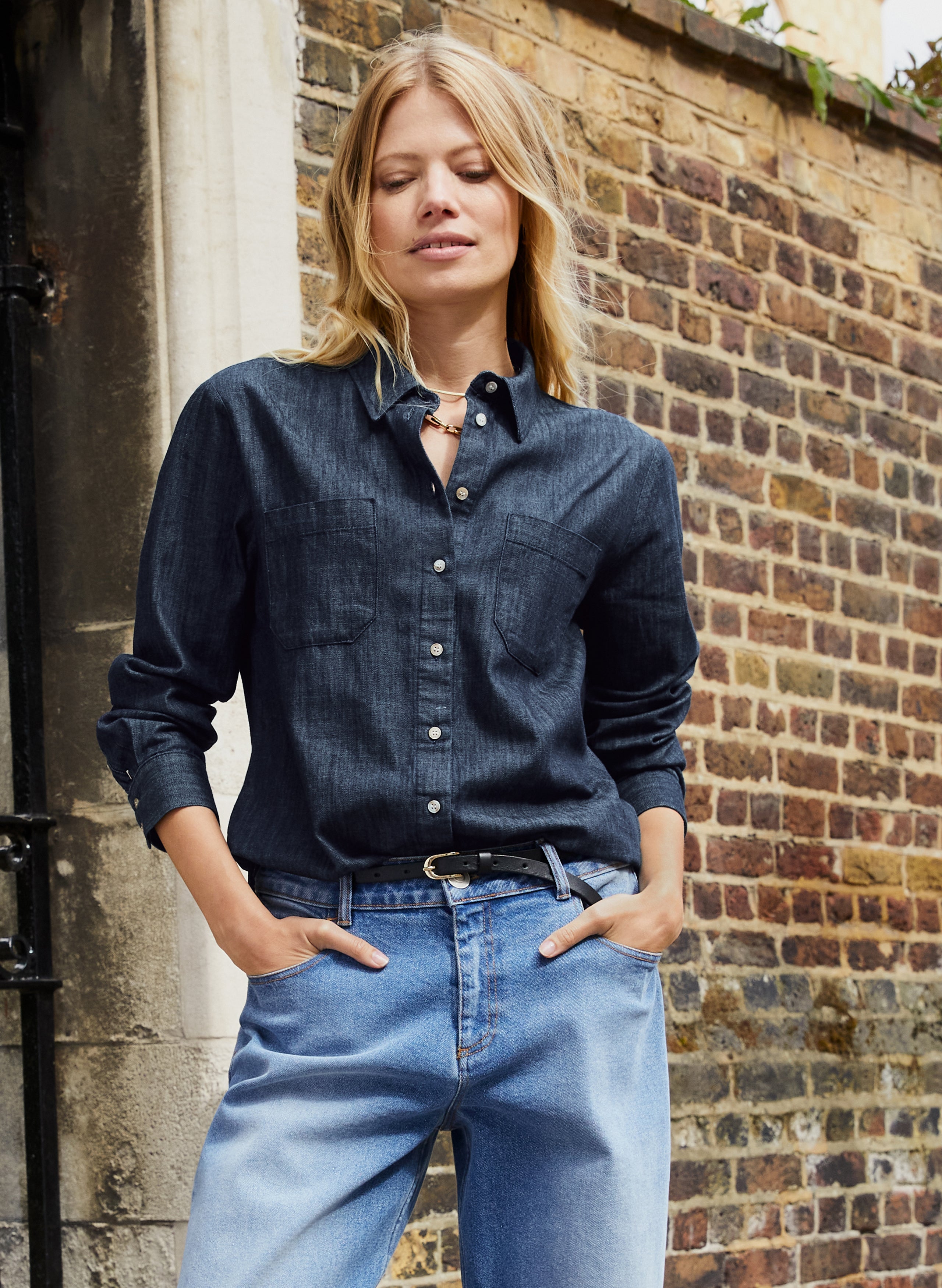 Hattie Organic Denim Shirt