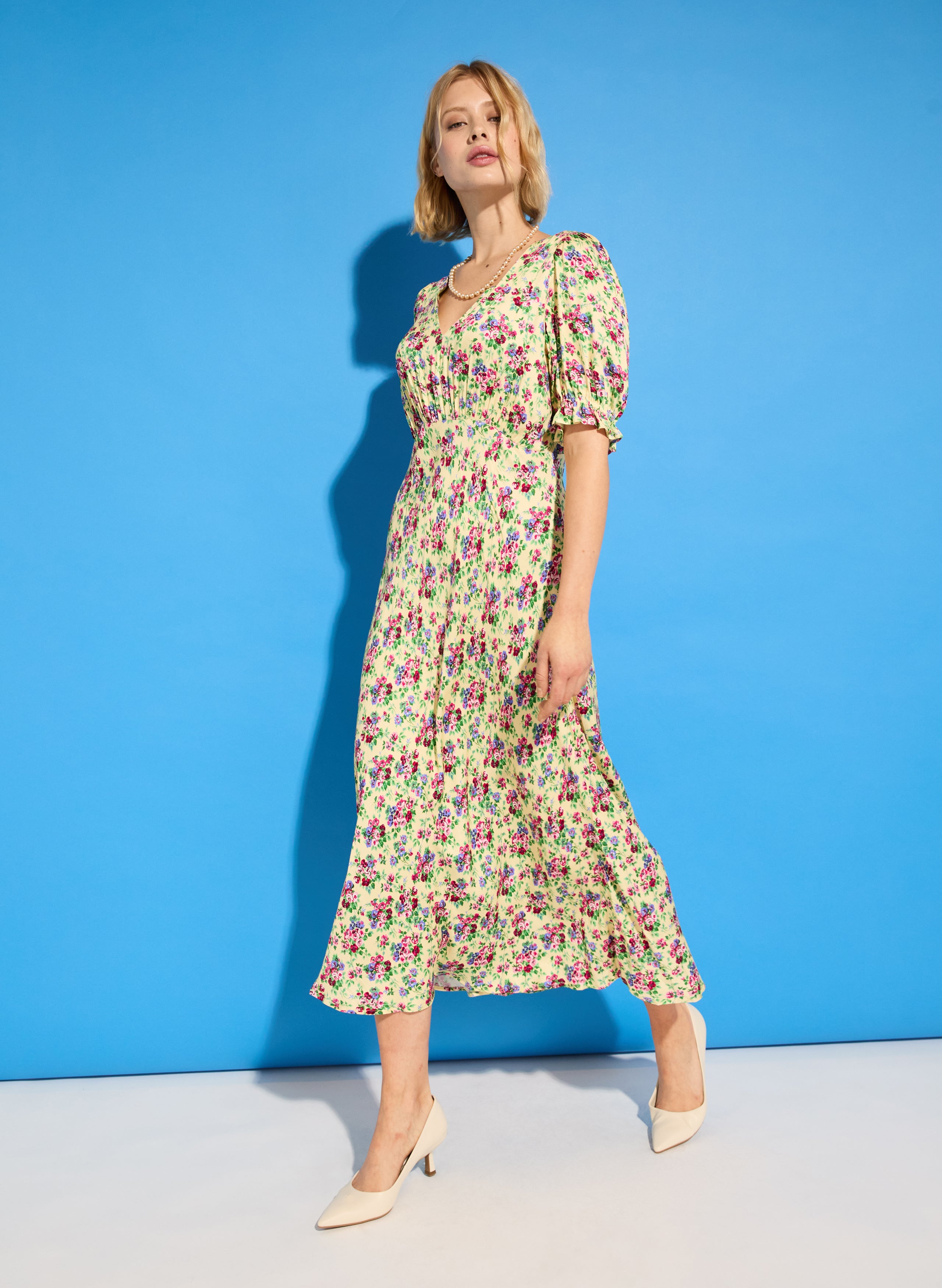 Lottie Satin Midi Tea Dress 3 Lottie Satin Midi Tea Dress