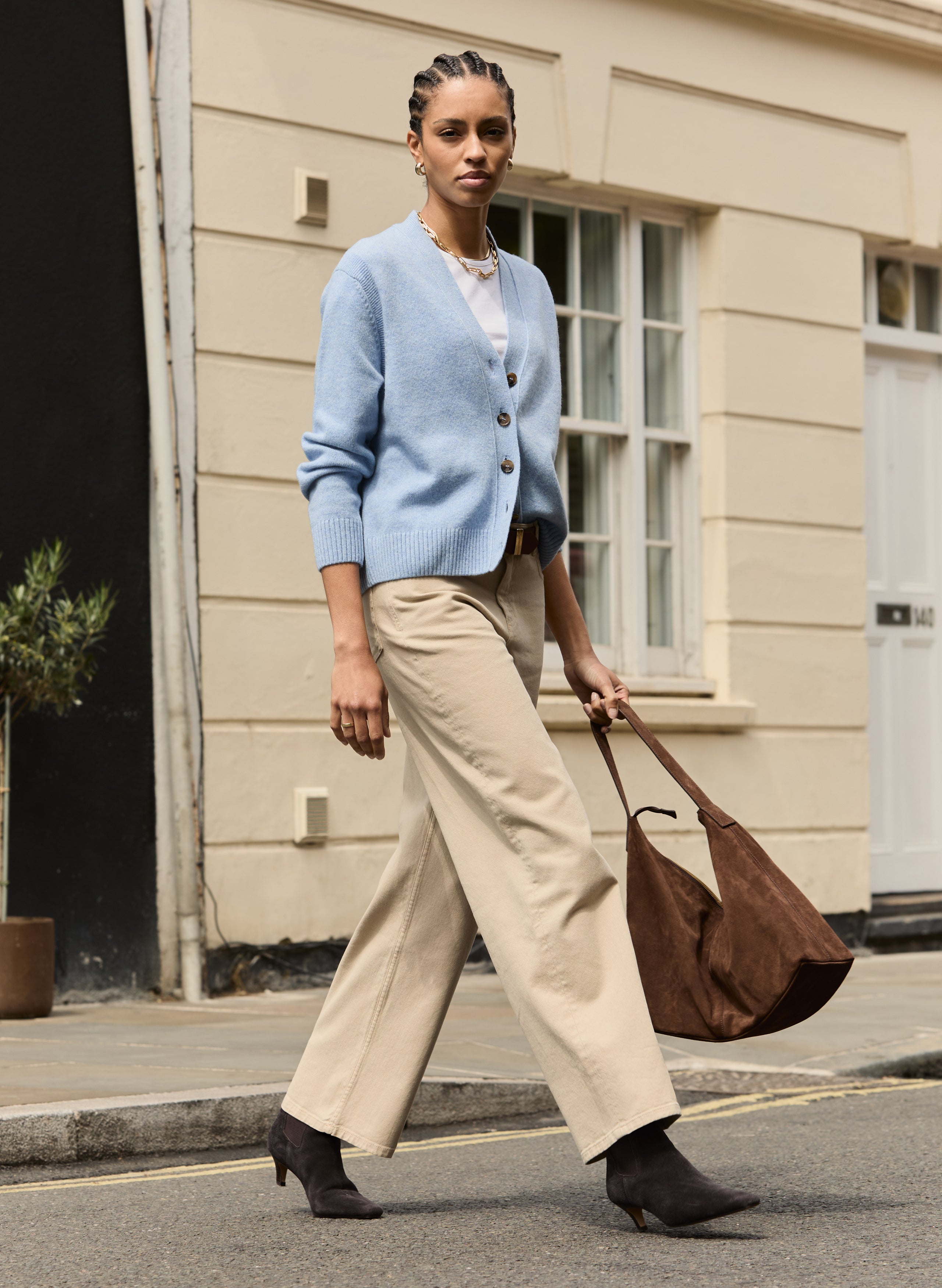 Lynette Suede Tote Bag 