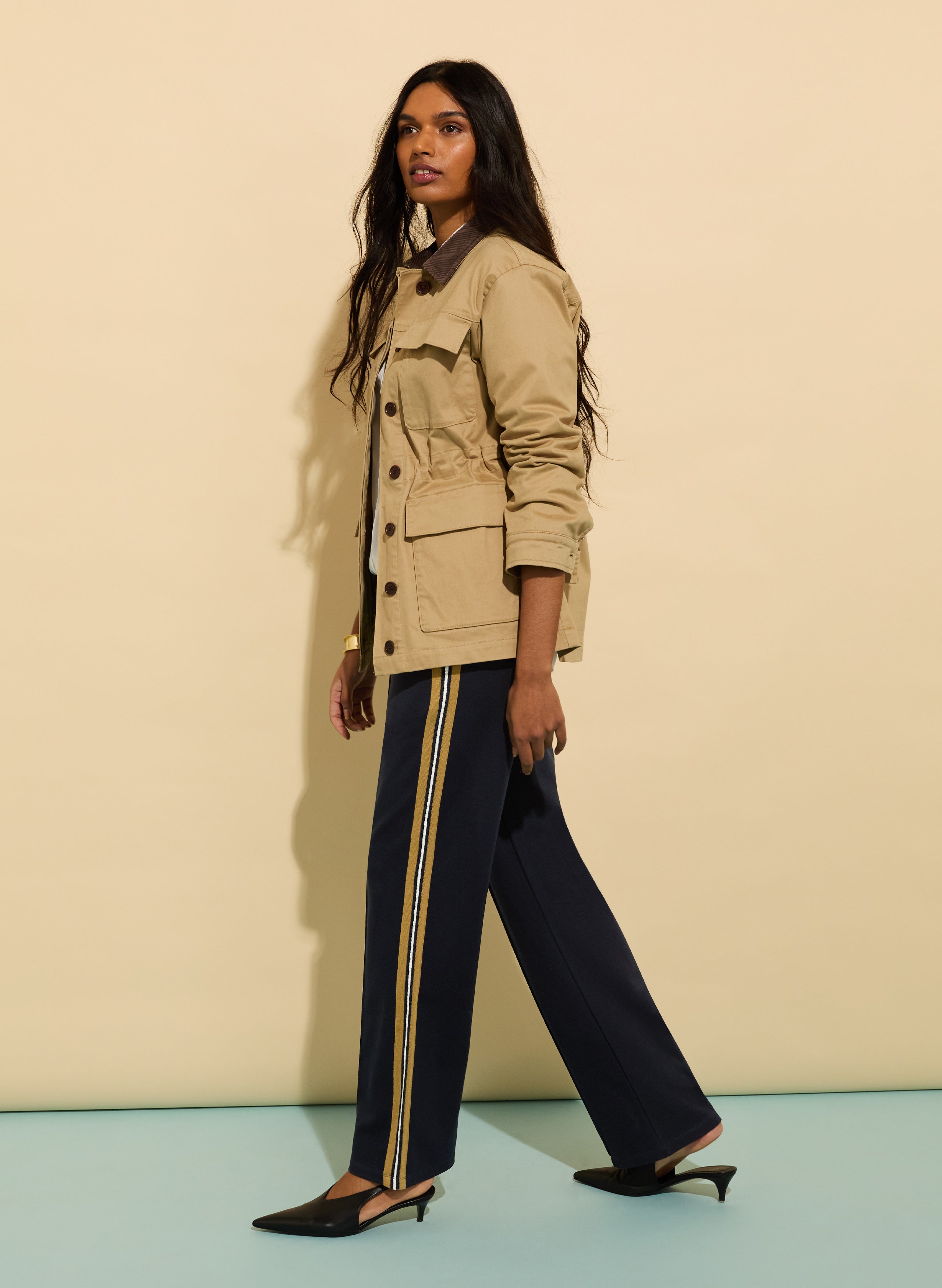Marjorie Side Stripe Ponte Trousers 3 Marjorie Side Stripe Ponte Trousers