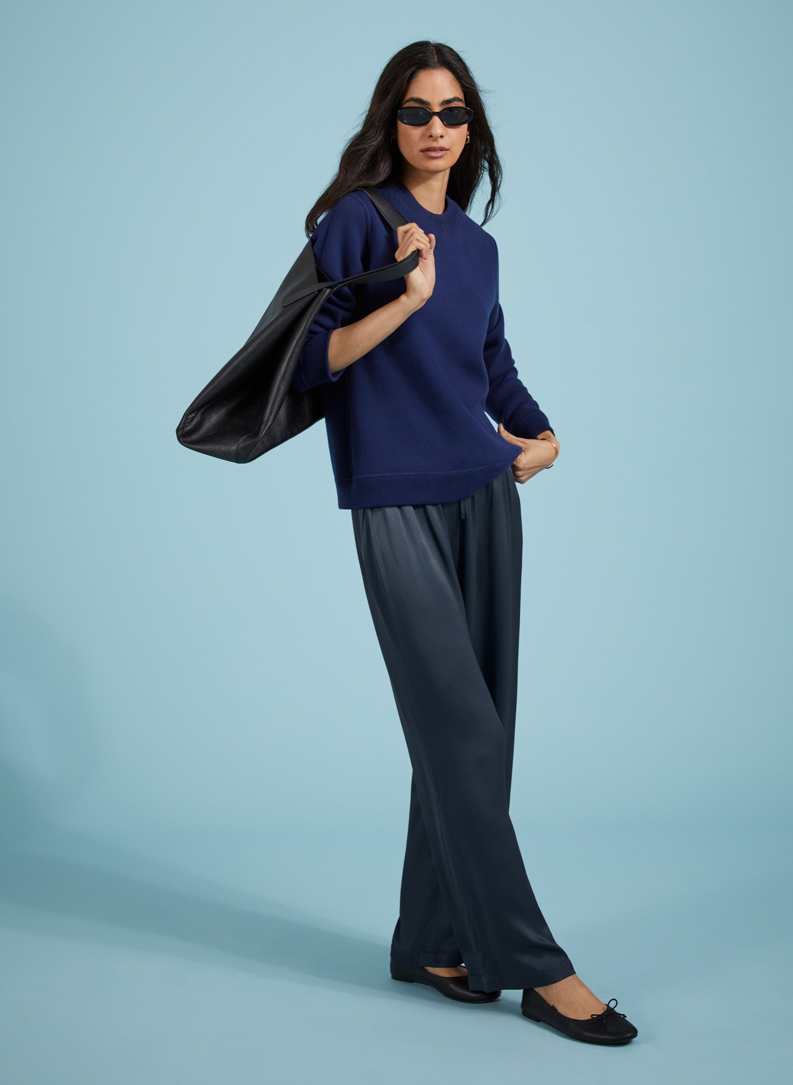 Monica Satin Wide Leg Trousers 3 Monica Satin Wide Leg Trousers