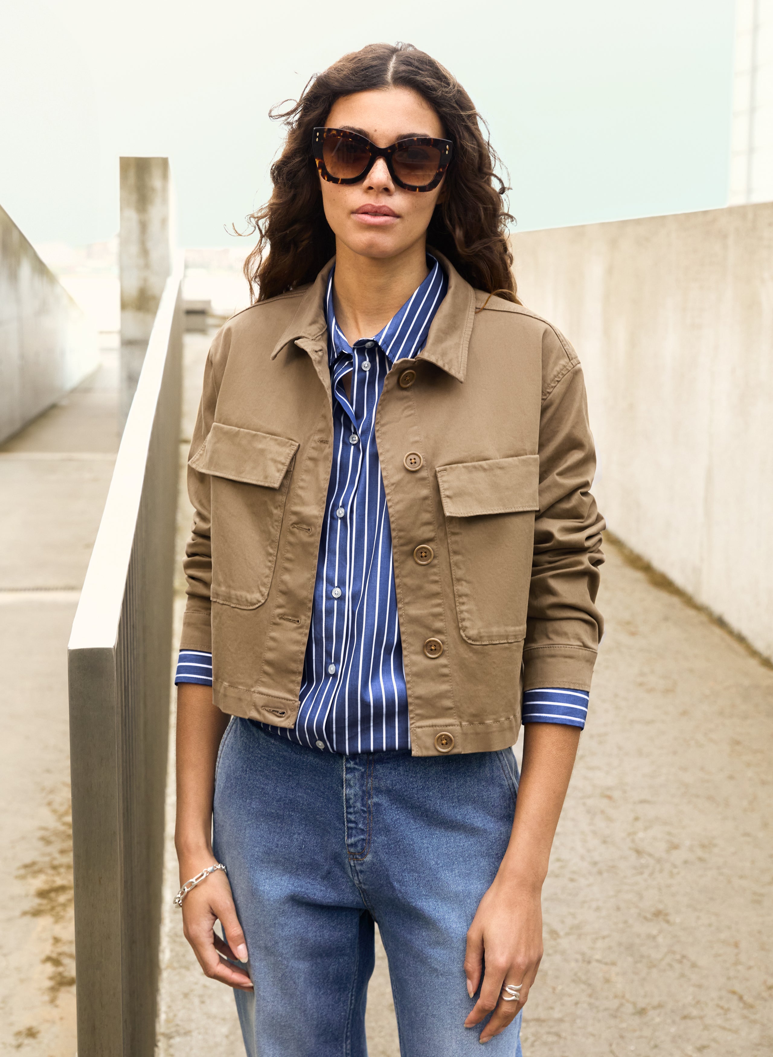 Nata Organic Cotton Cropped Jacket 1 Nata Organic Cotton Cropped Jacket