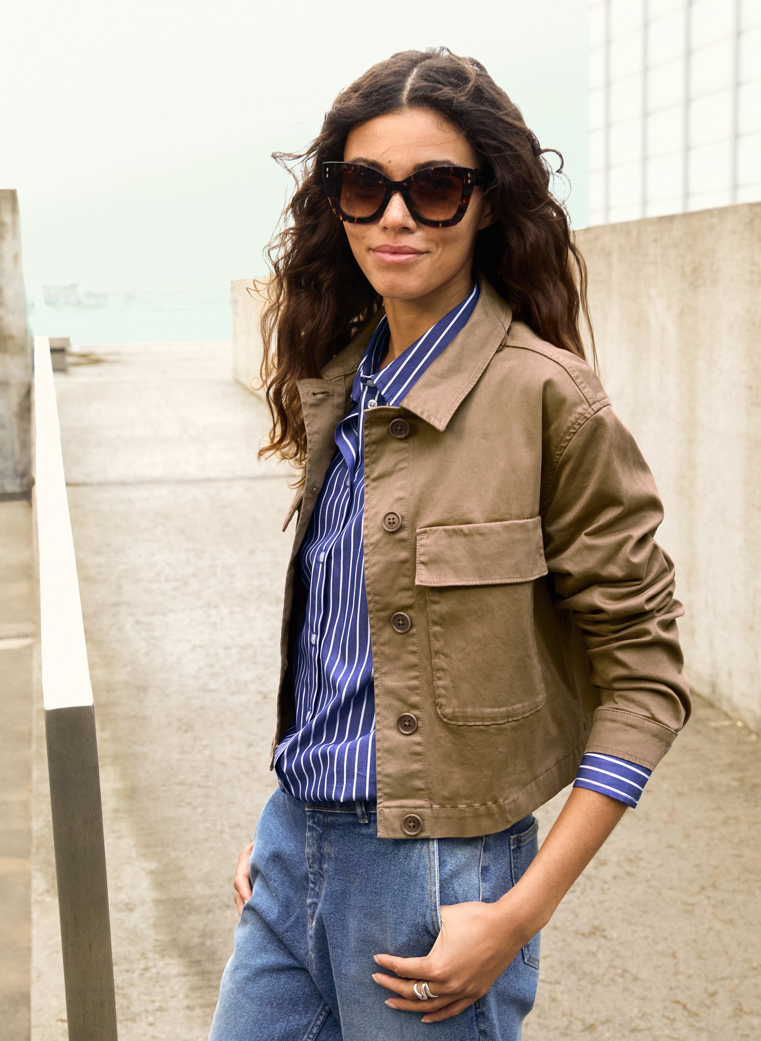 Nata Organic Cotton Cropped Jacket 2 Nata Organic Cotton Cropped Jacket